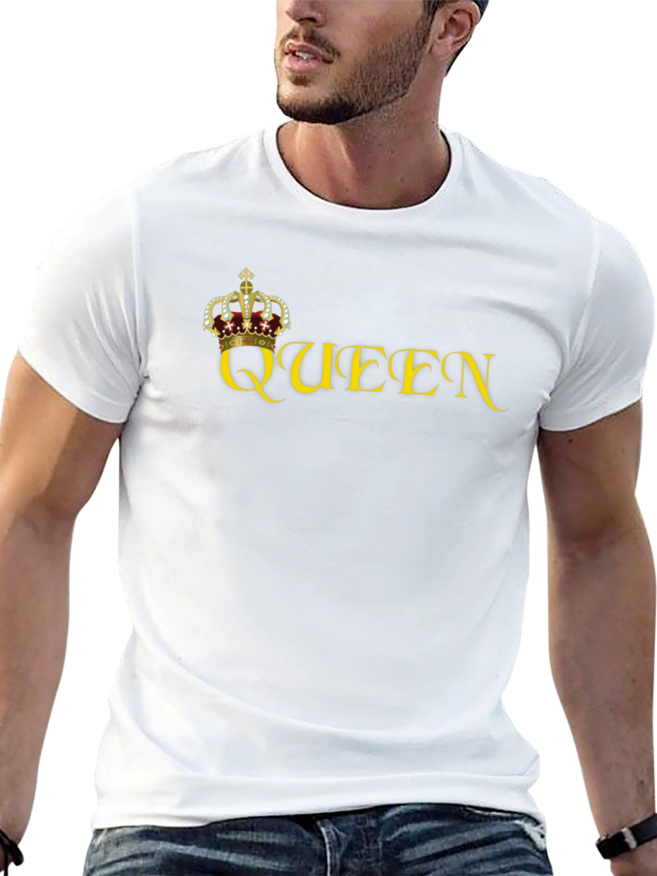 Queen Crown Graphic Black Tee