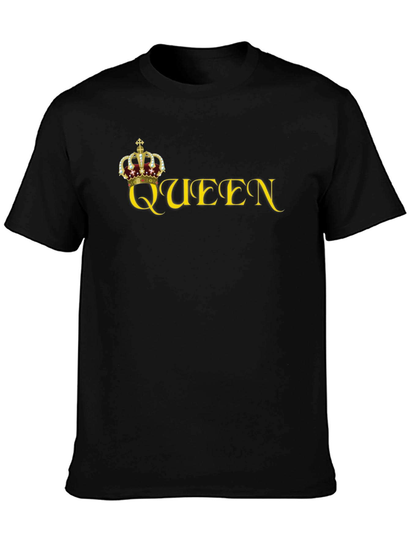 Queen Crown Graphic Black Tee