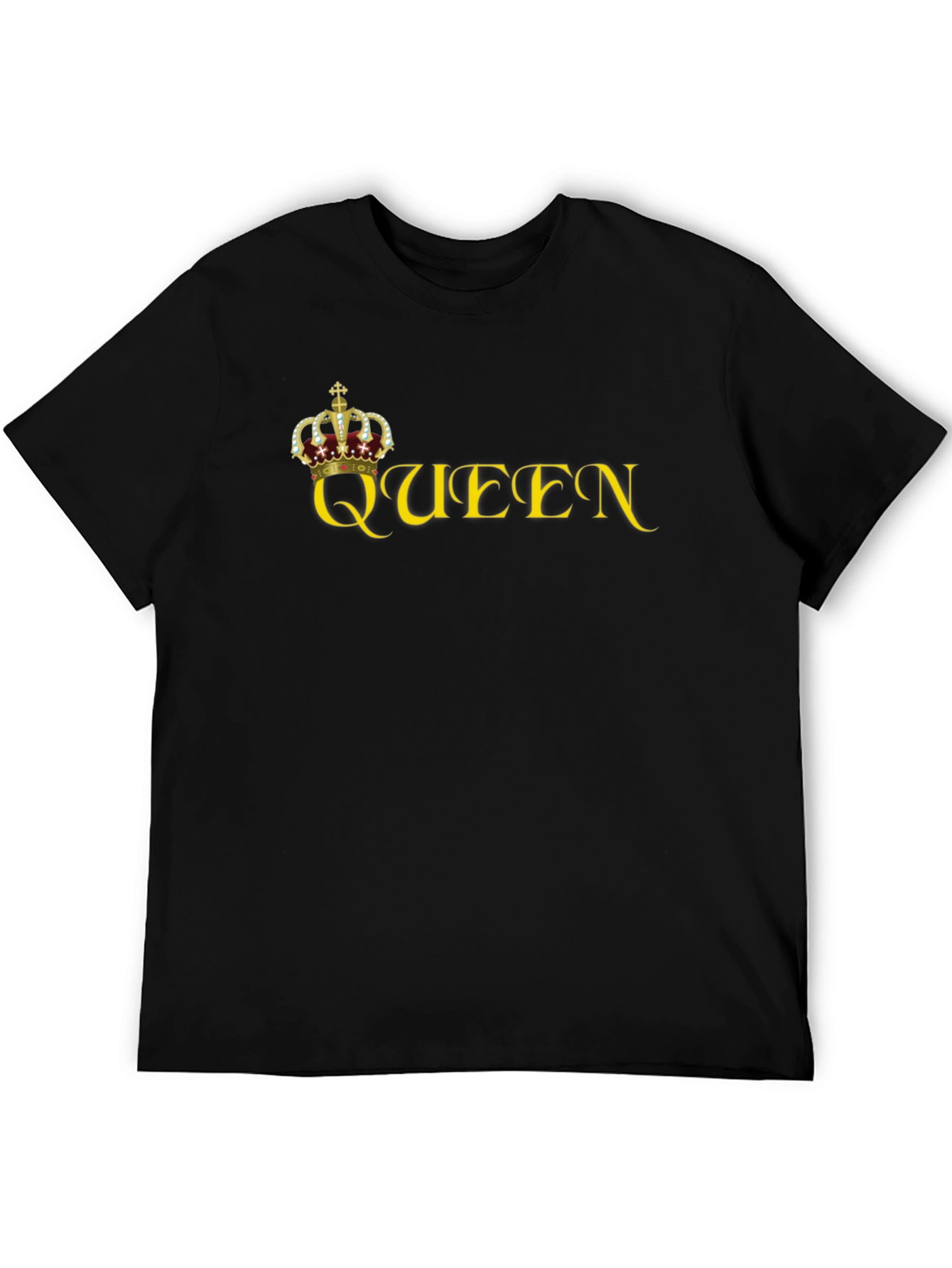 Queen Crown Graphic Black Tee