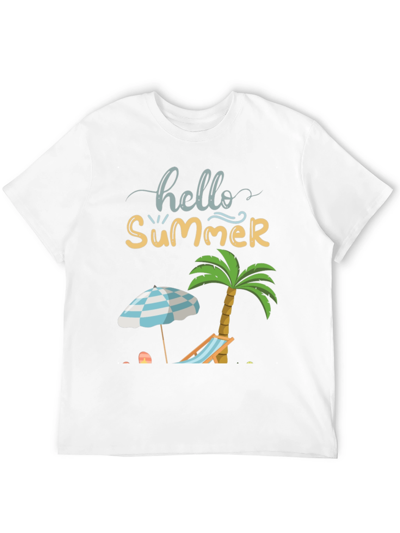 Hello Summer T-Shirt - Beach Theme