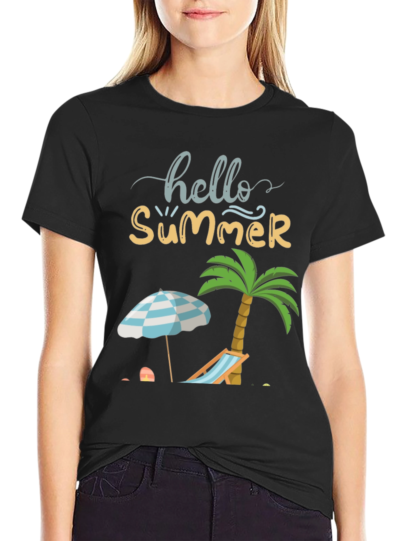 Hello Summer T-Shirt - Beach Theme