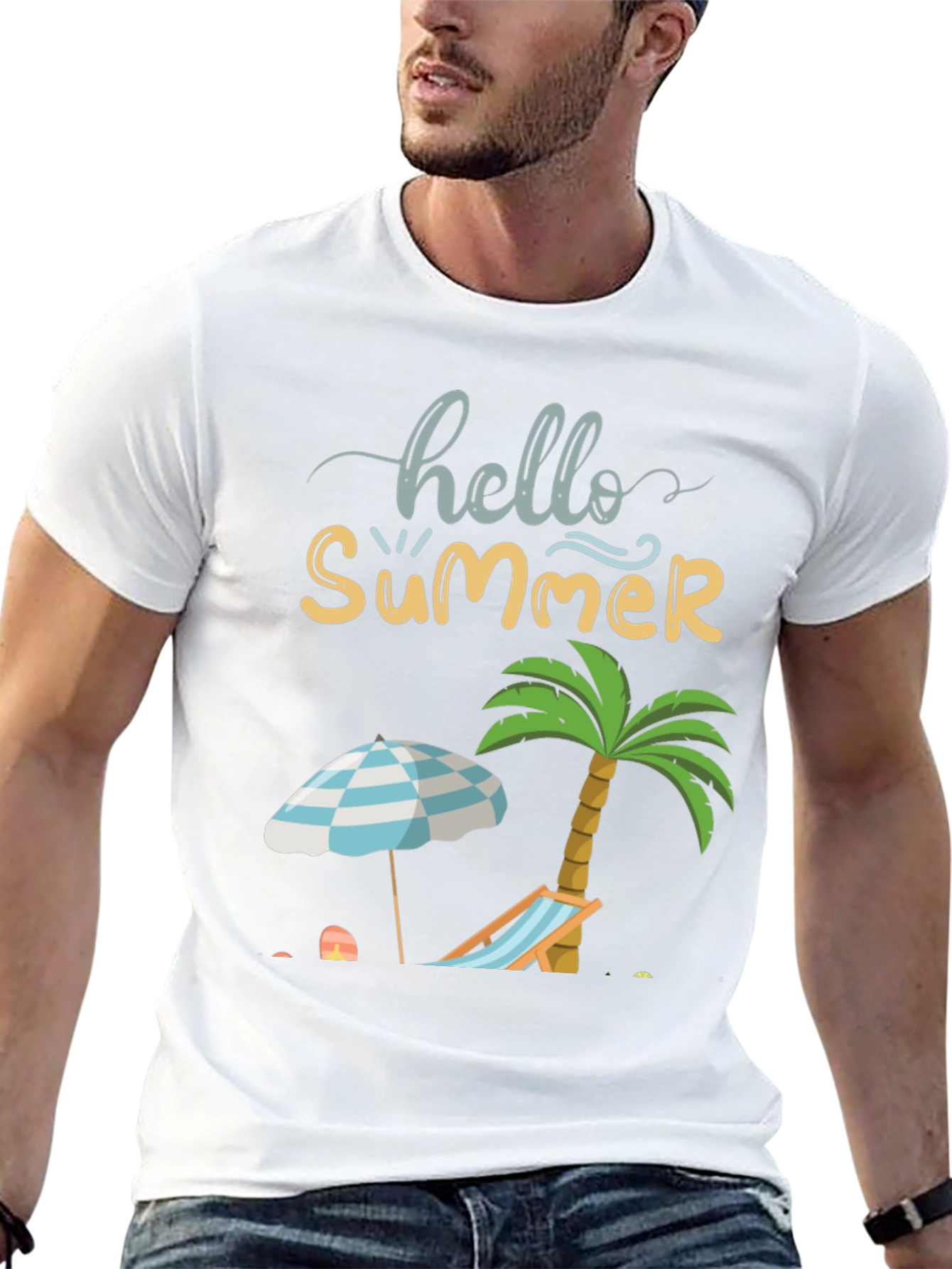 Hello Summer T-Shirt - Beach Theme