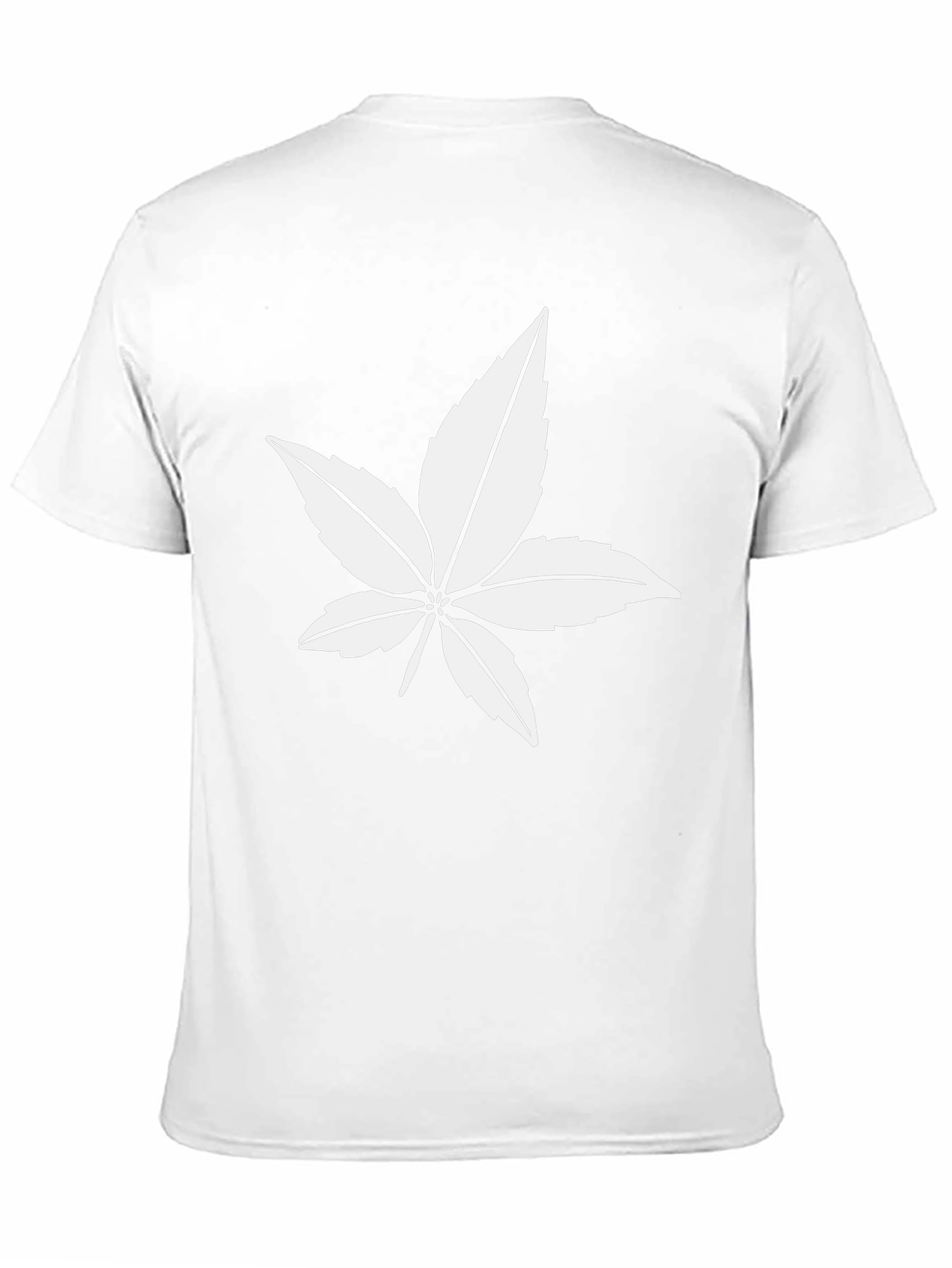Leaf Graphic Black T-Shirt - Casual Style