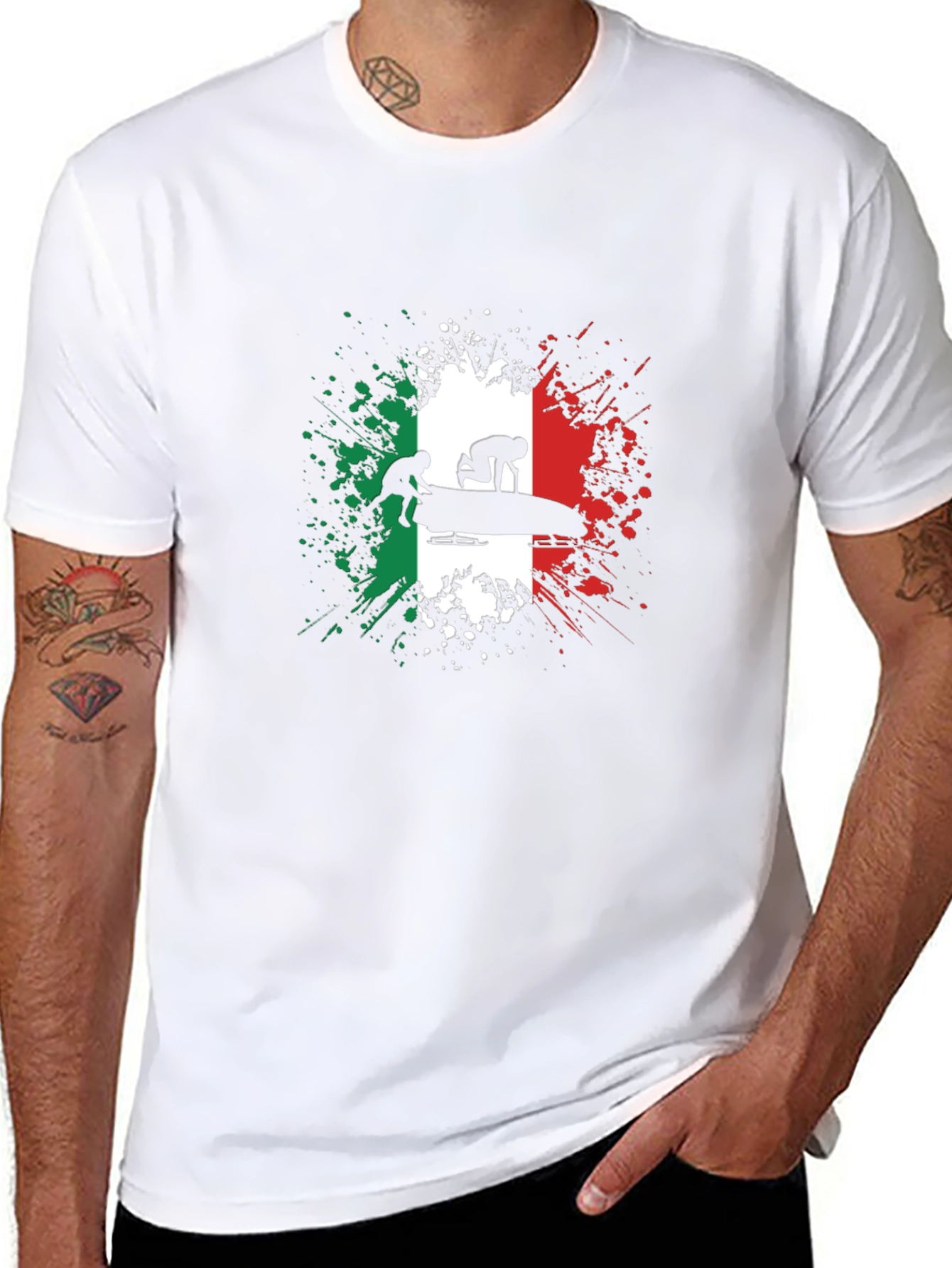 Italy Bobsled T-Shirt - Italian Pride