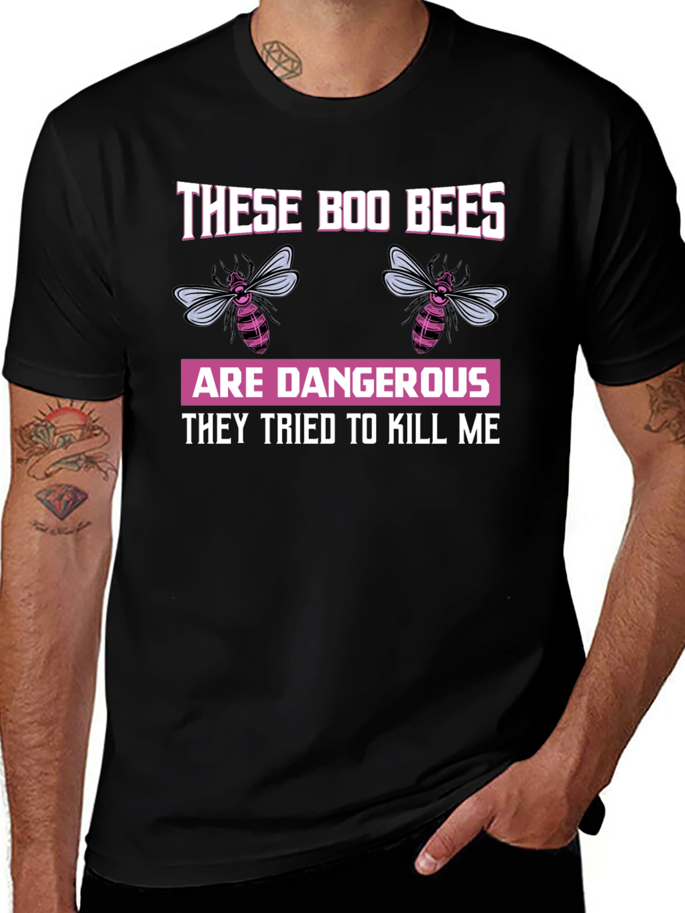 Boo Bees T-Shirt - Funny Halloween Bee Design