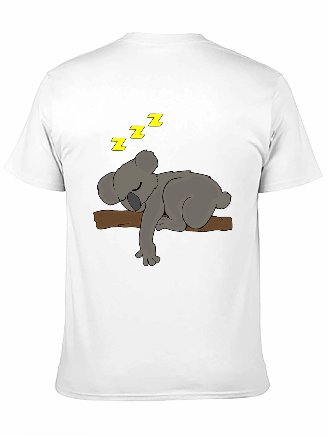 Cute Sleeping Koala Bear T-Shirt - Black Tee
