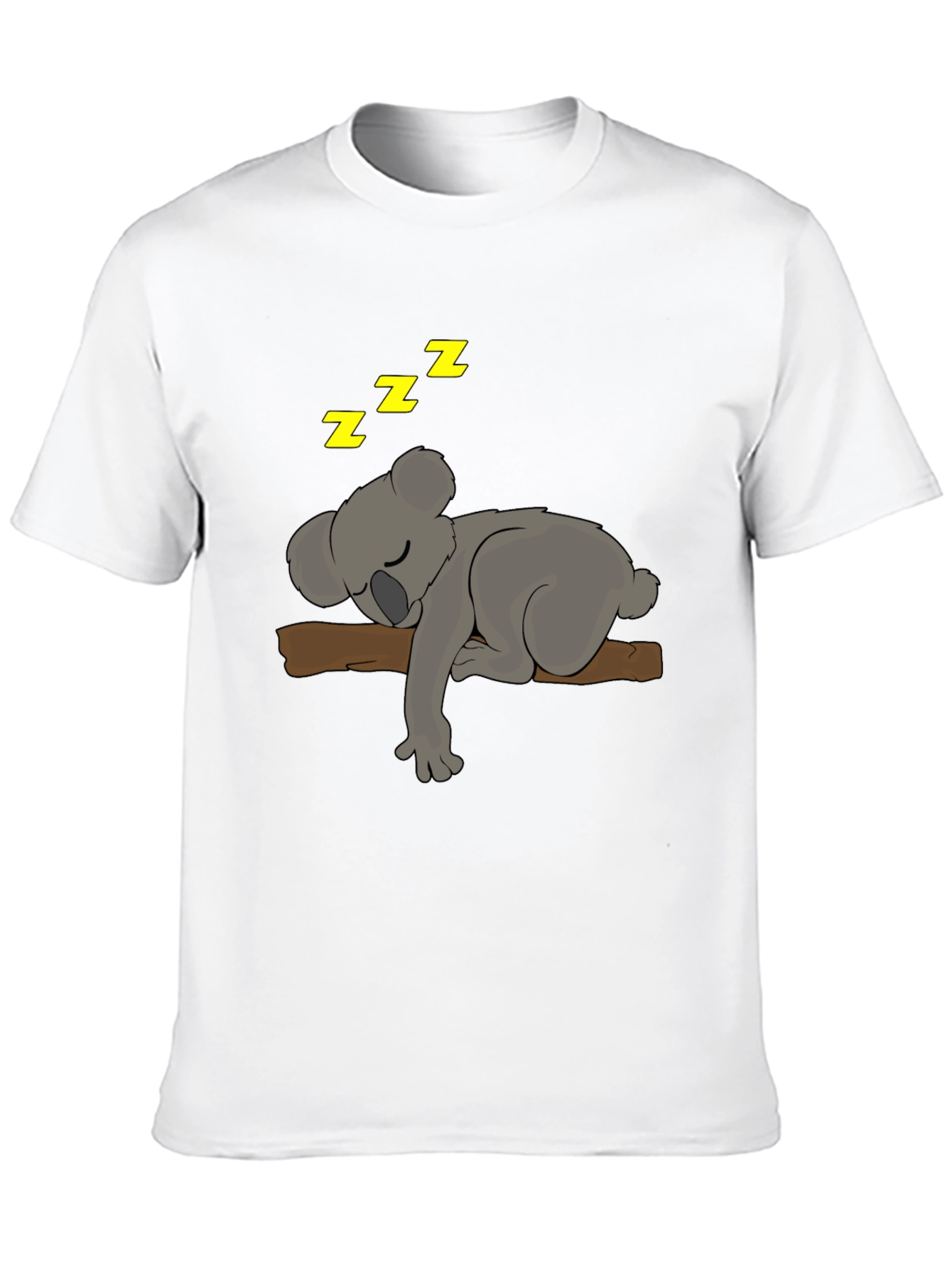 Cute Sleeping Koala Bear T-Shirt - Black Tee