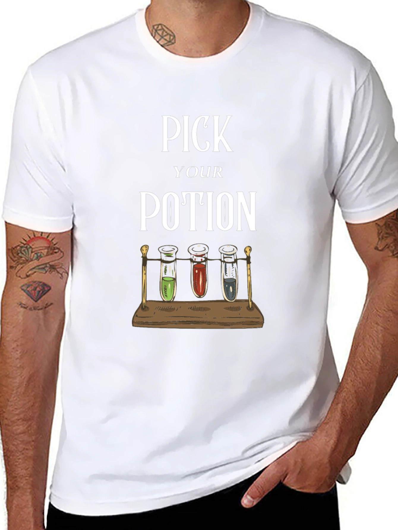 Pick Your Potion T-Shirt - Wizardry Fun!