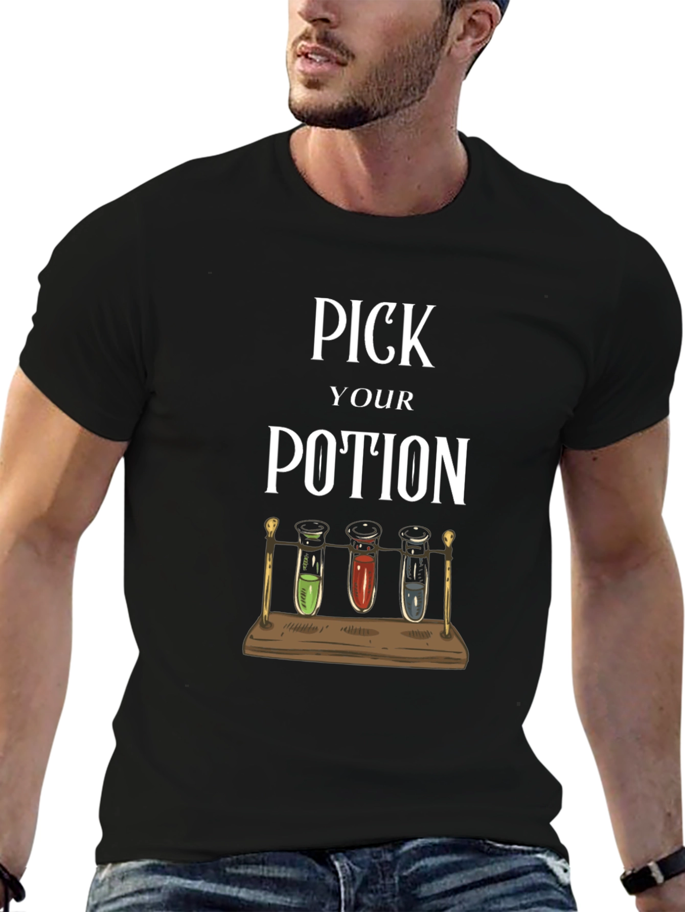 Pick Your Potion T-Shirt - Wizardry Fun!
