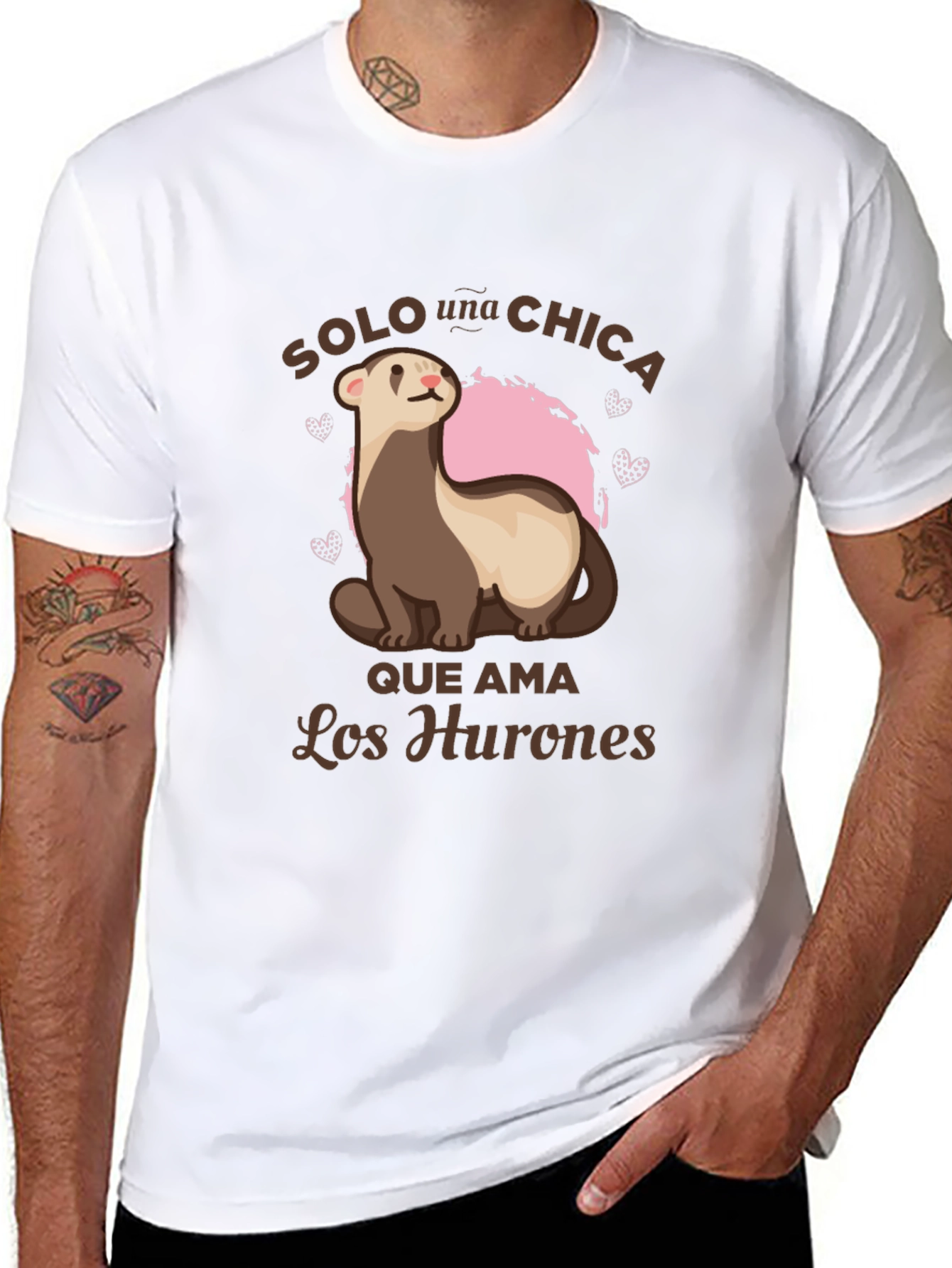 Cute Ferret Lover Tee - Solo Una Chica