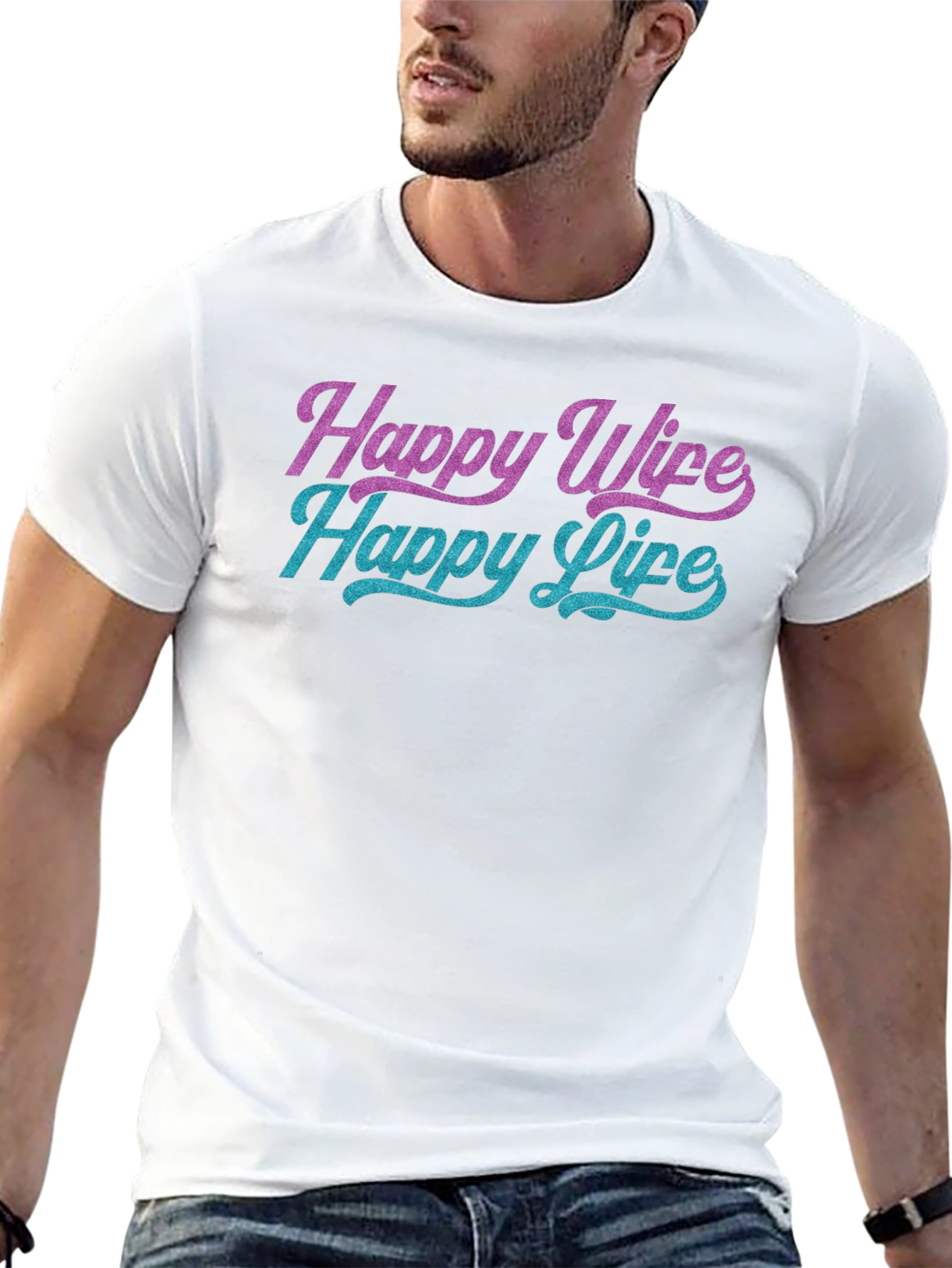 Happy Wife Happy Life Graphic Tee