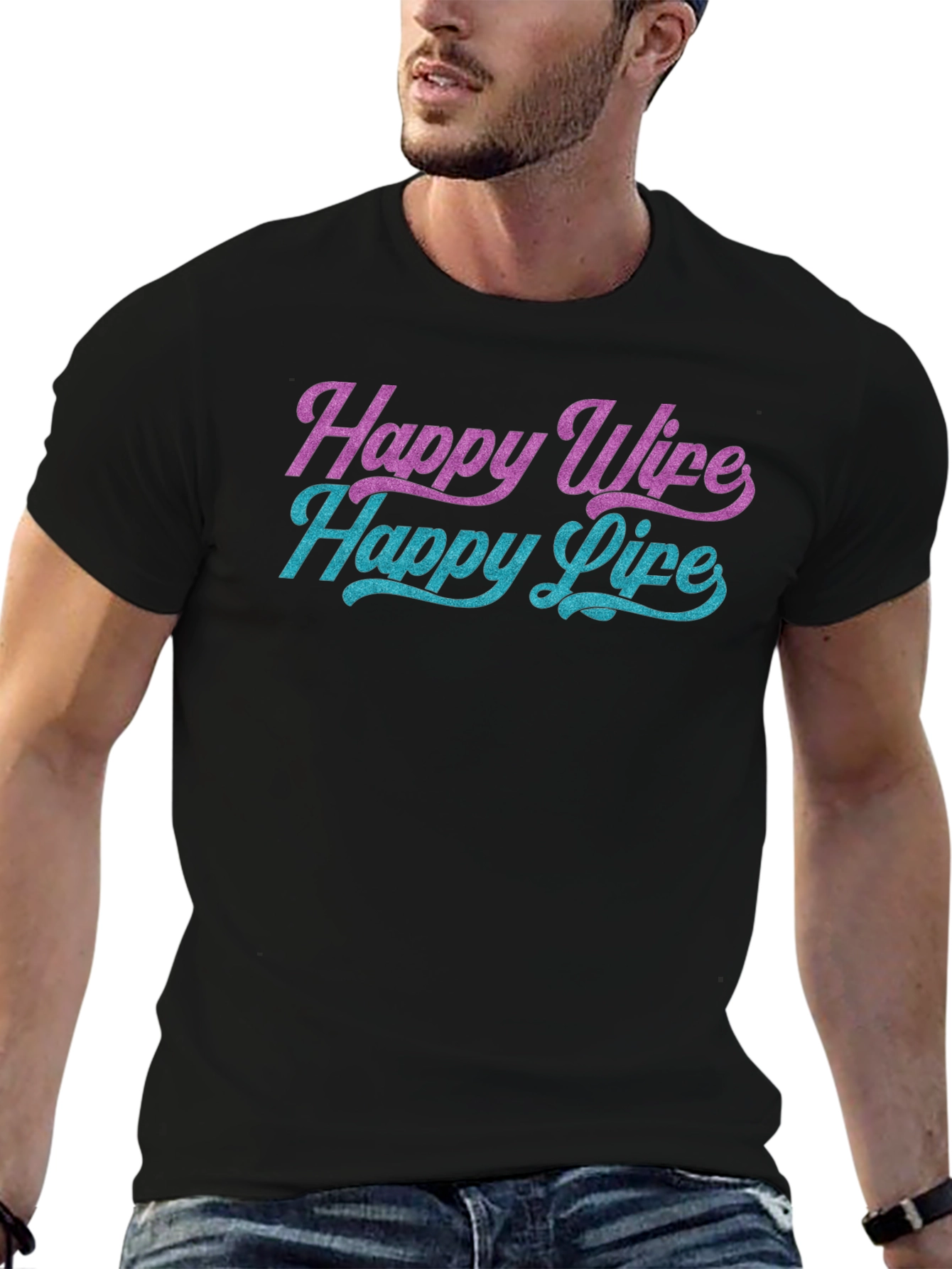 Happy Wife Happy Life Graphic Tee