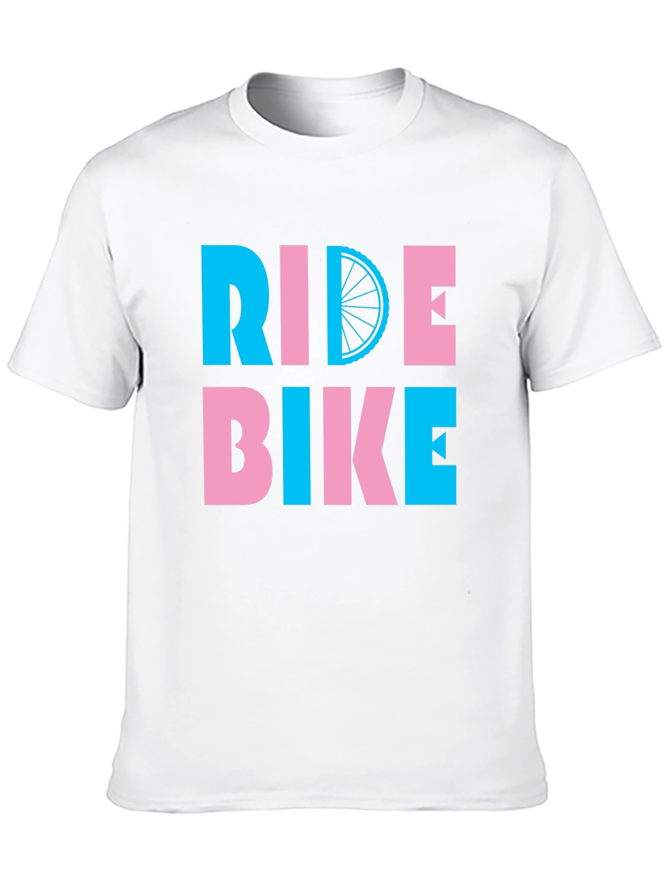 Ride Bike Graphic Tee - Fun Cycling Shirt