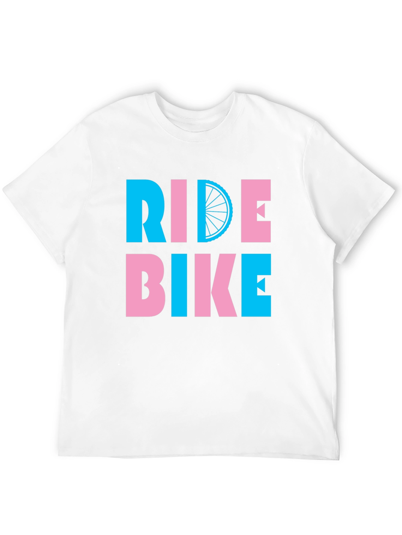 Ride Bike Graphic Tee - Fun Cycling Shirt