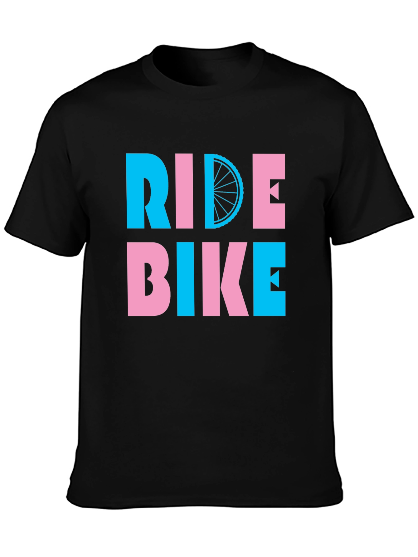 Ride Bike Graphic Tee - Fun Cycling Shirt