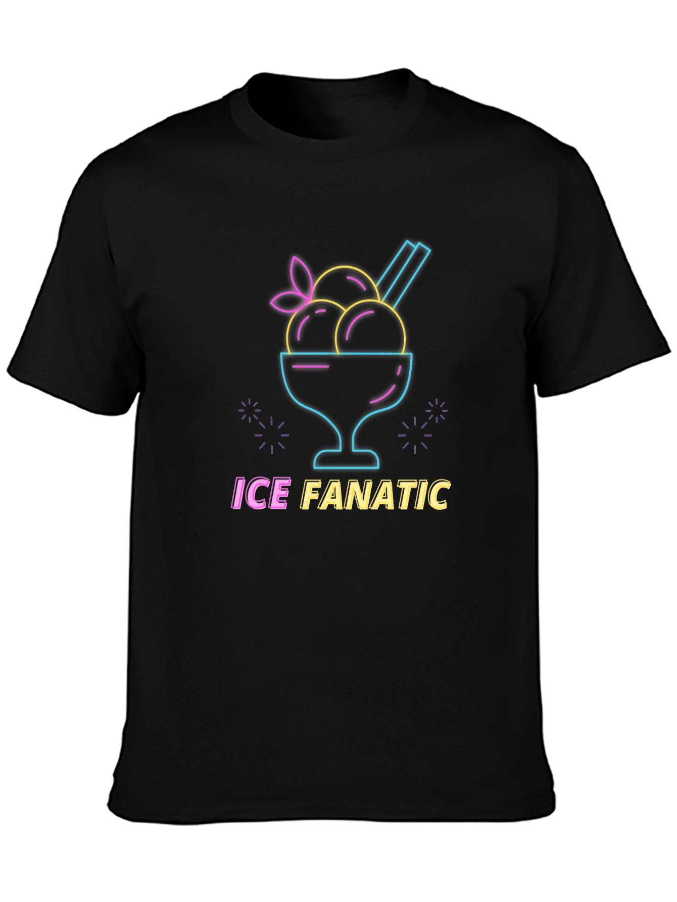 Ice Fanatic Graphic Tee - Black