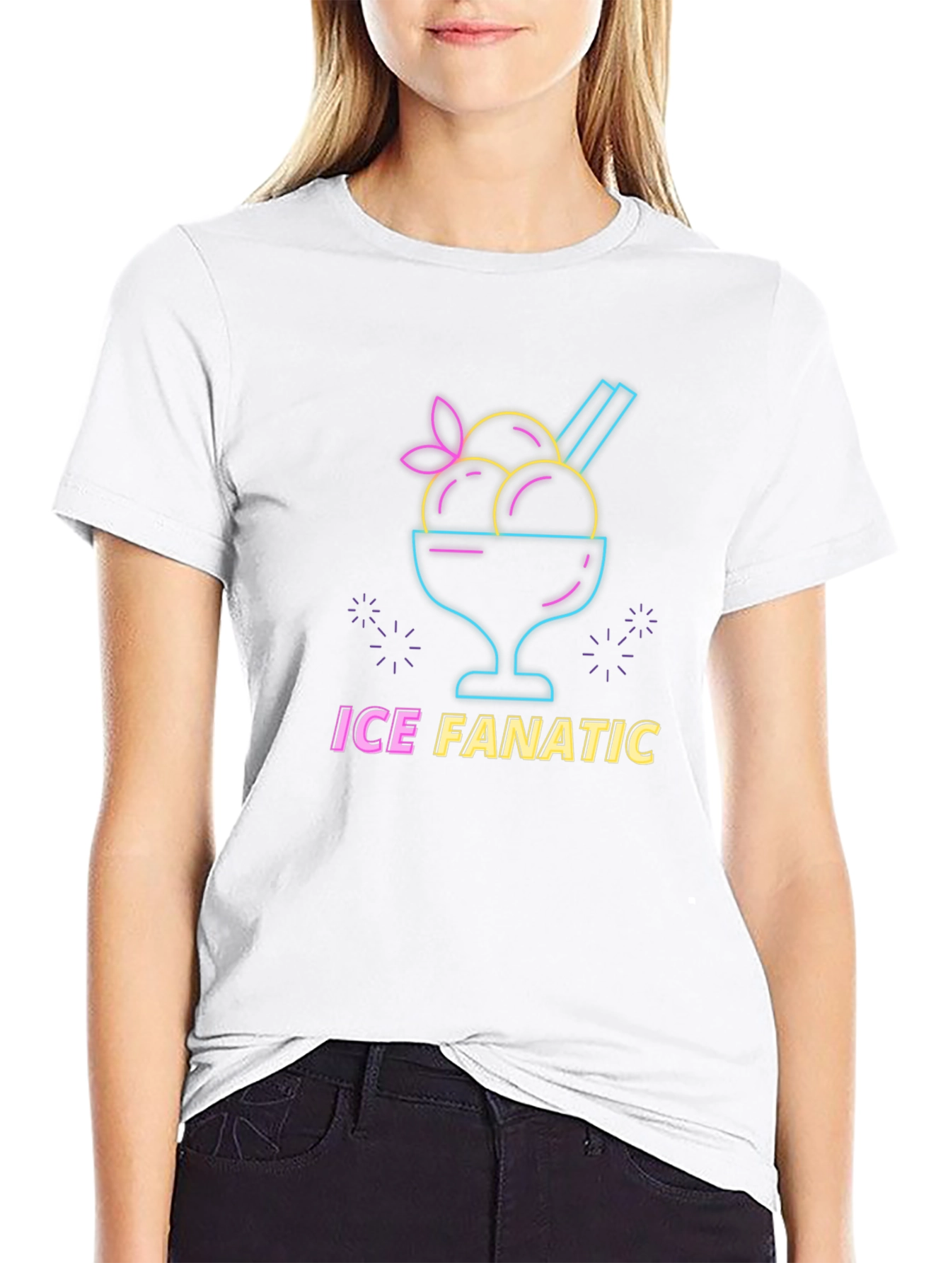 Ice Fanatic Graphic Tee - Black