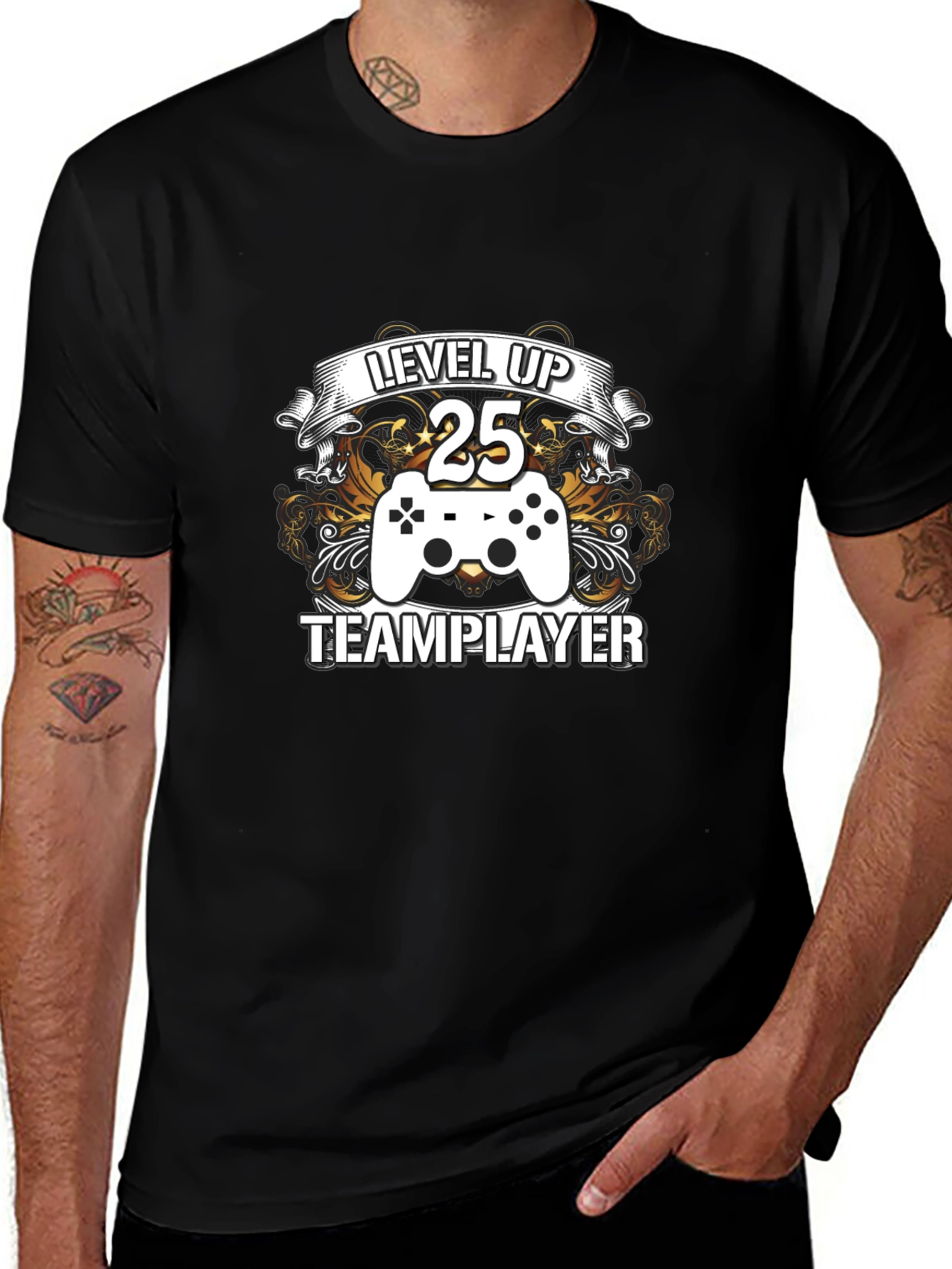 Level Up 25 Team Player Graphic Tee
