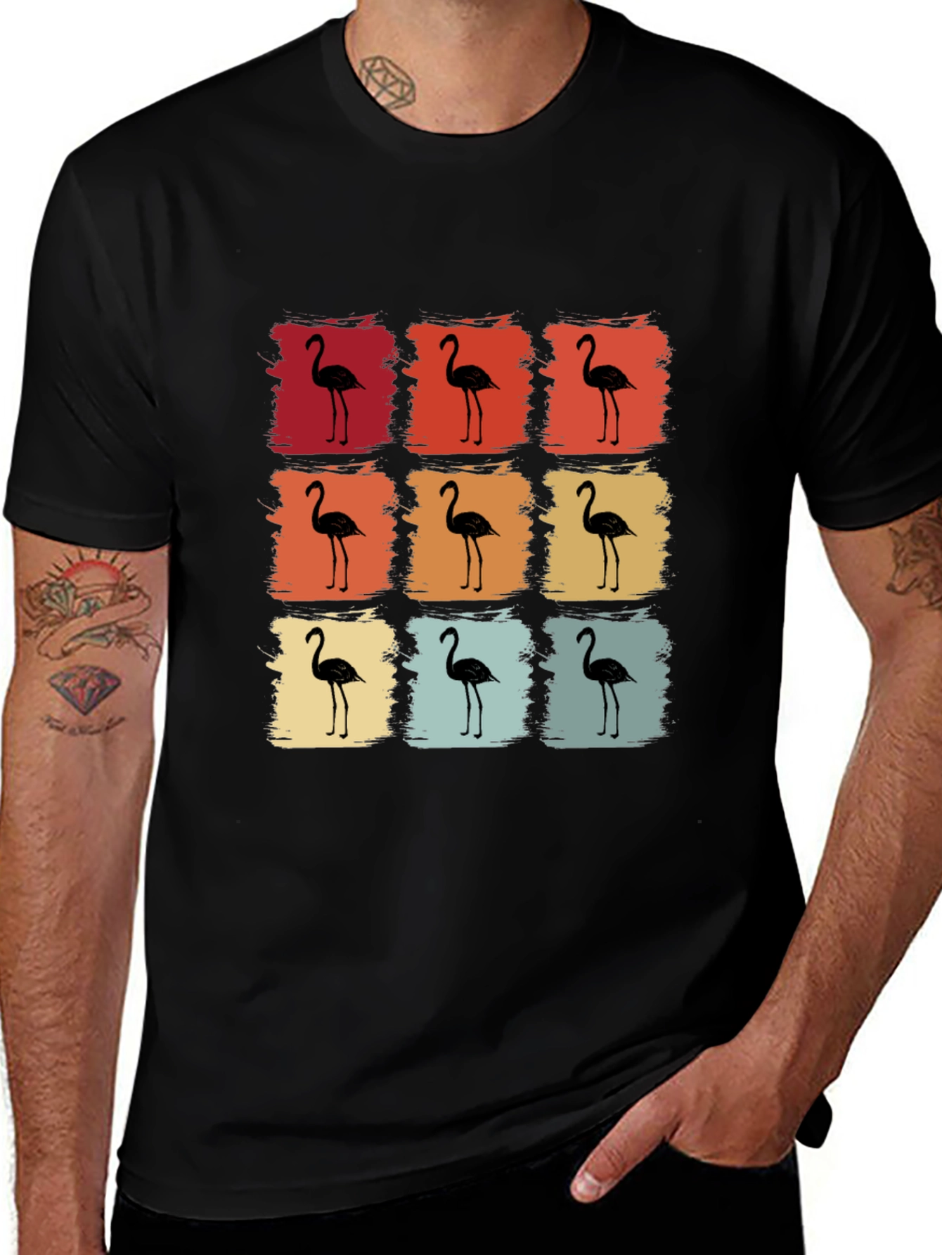 Retro Flamingo Graphic Tee