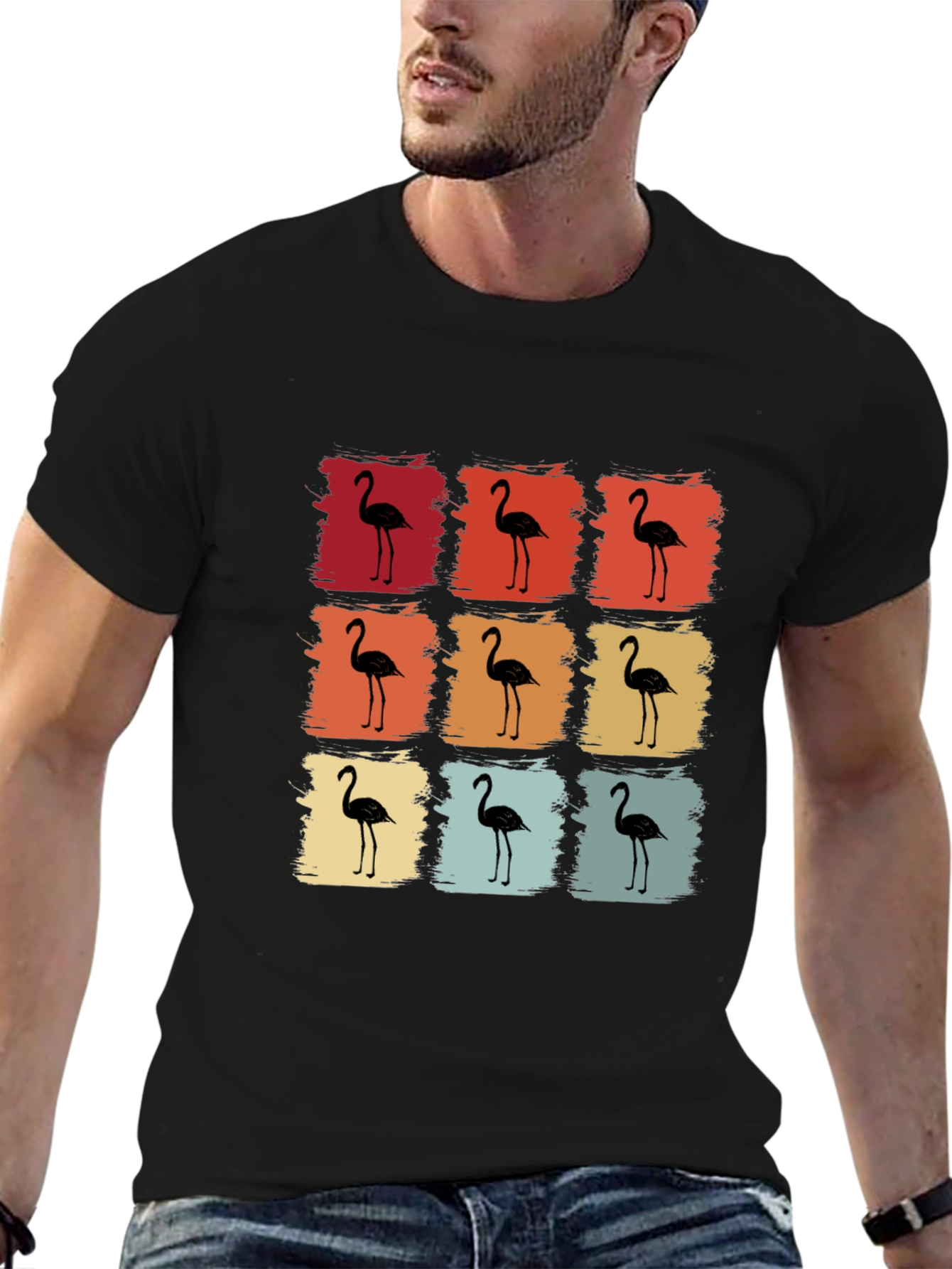 Retro Flamingo Graphic Tee