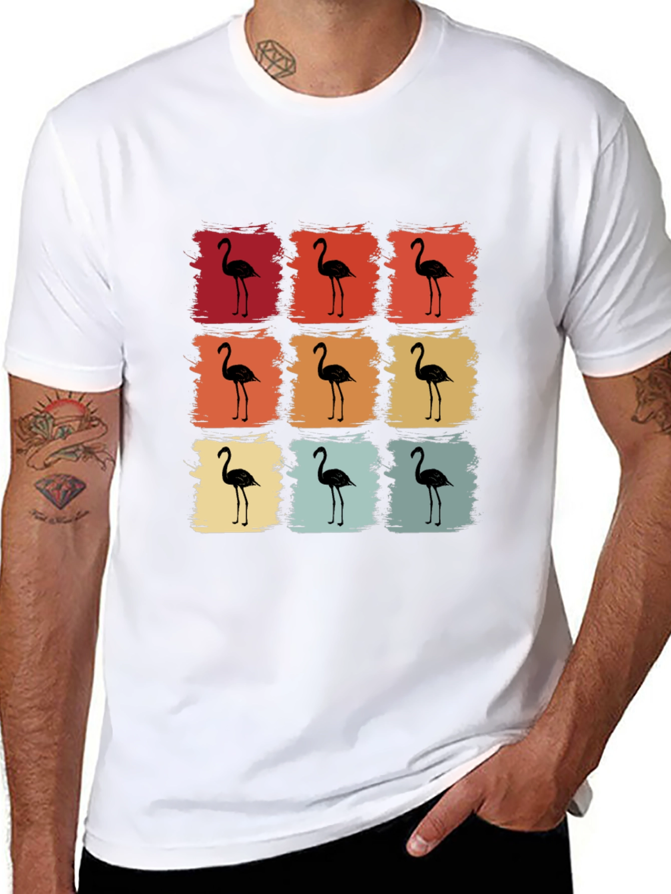 Retro Flamingo Graphic Tee