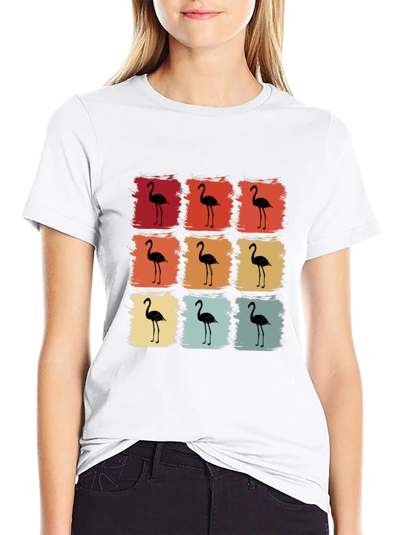 Retro Flamingo Graphic Tee