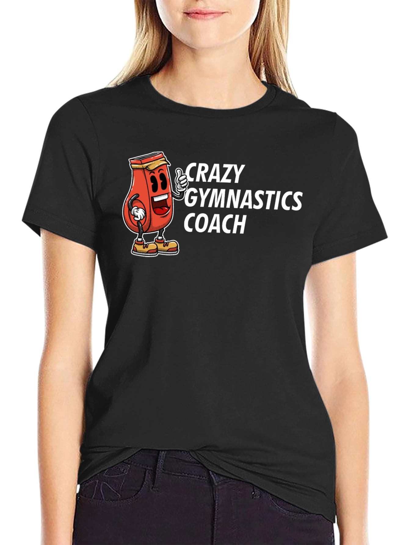 Crazy Gymnastics Coach Graphic Tee