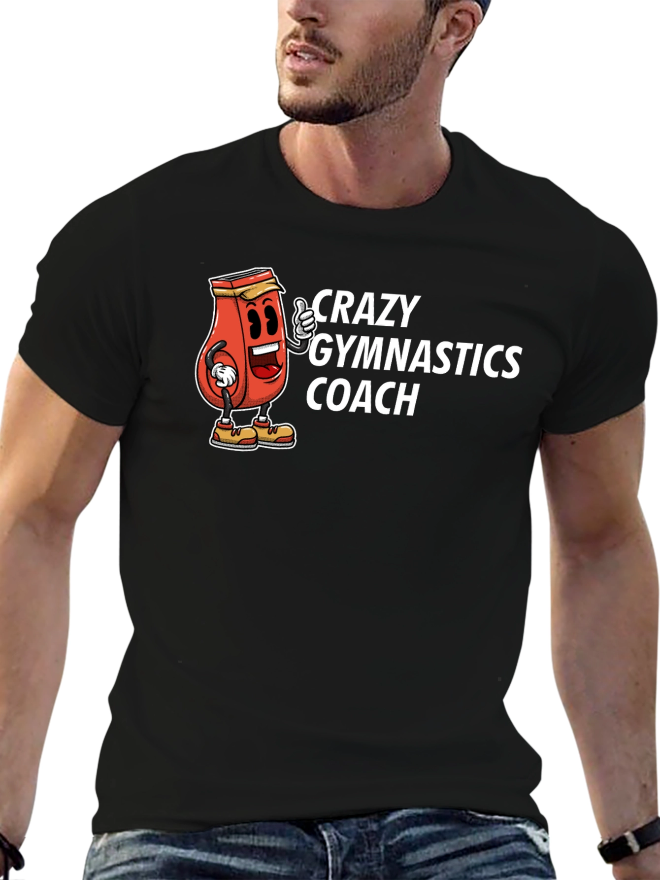 Crazy Gymnastics Coach Graphic Tee