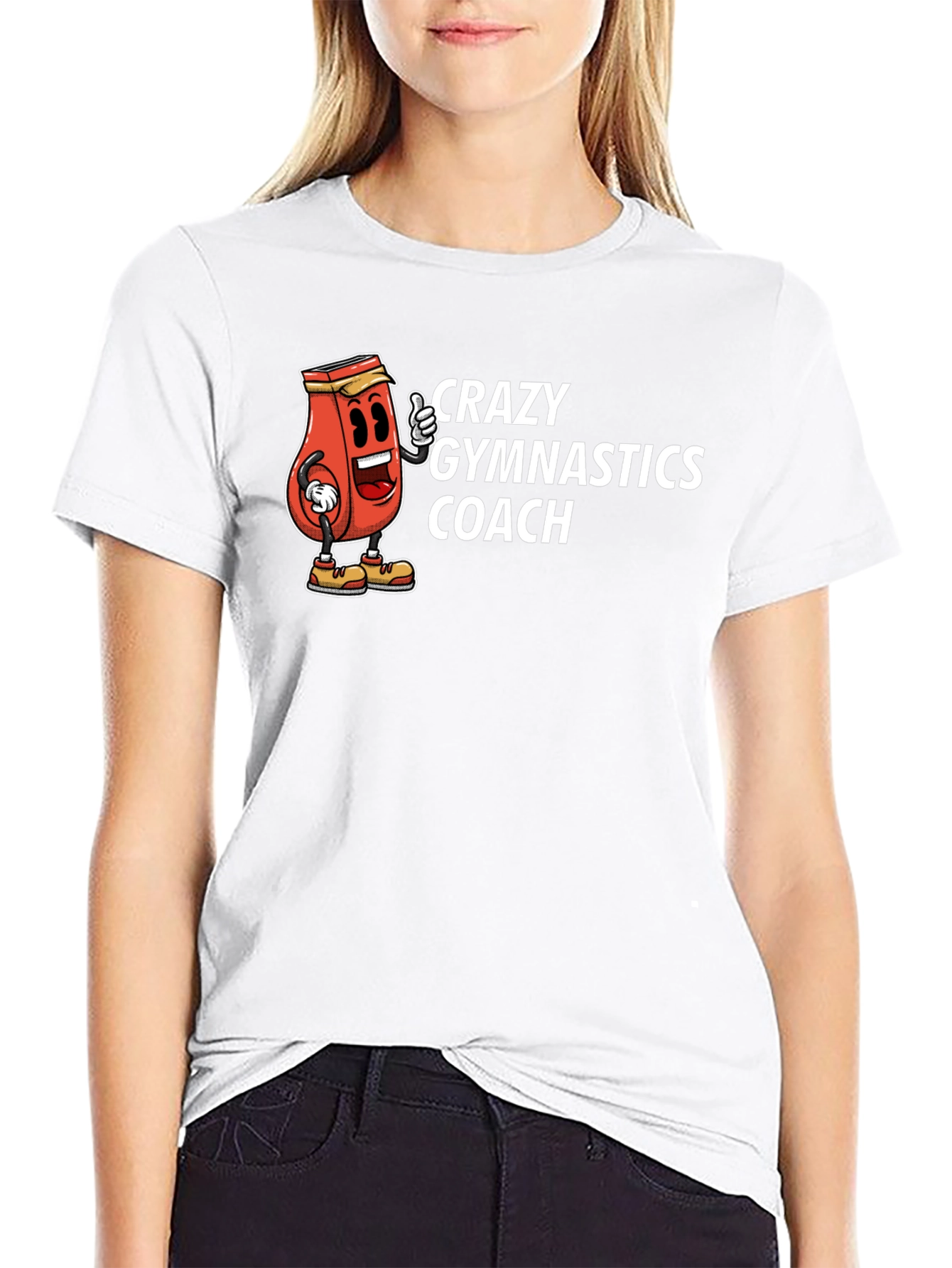 Crazy Gymnastics Coach Graphic Tee