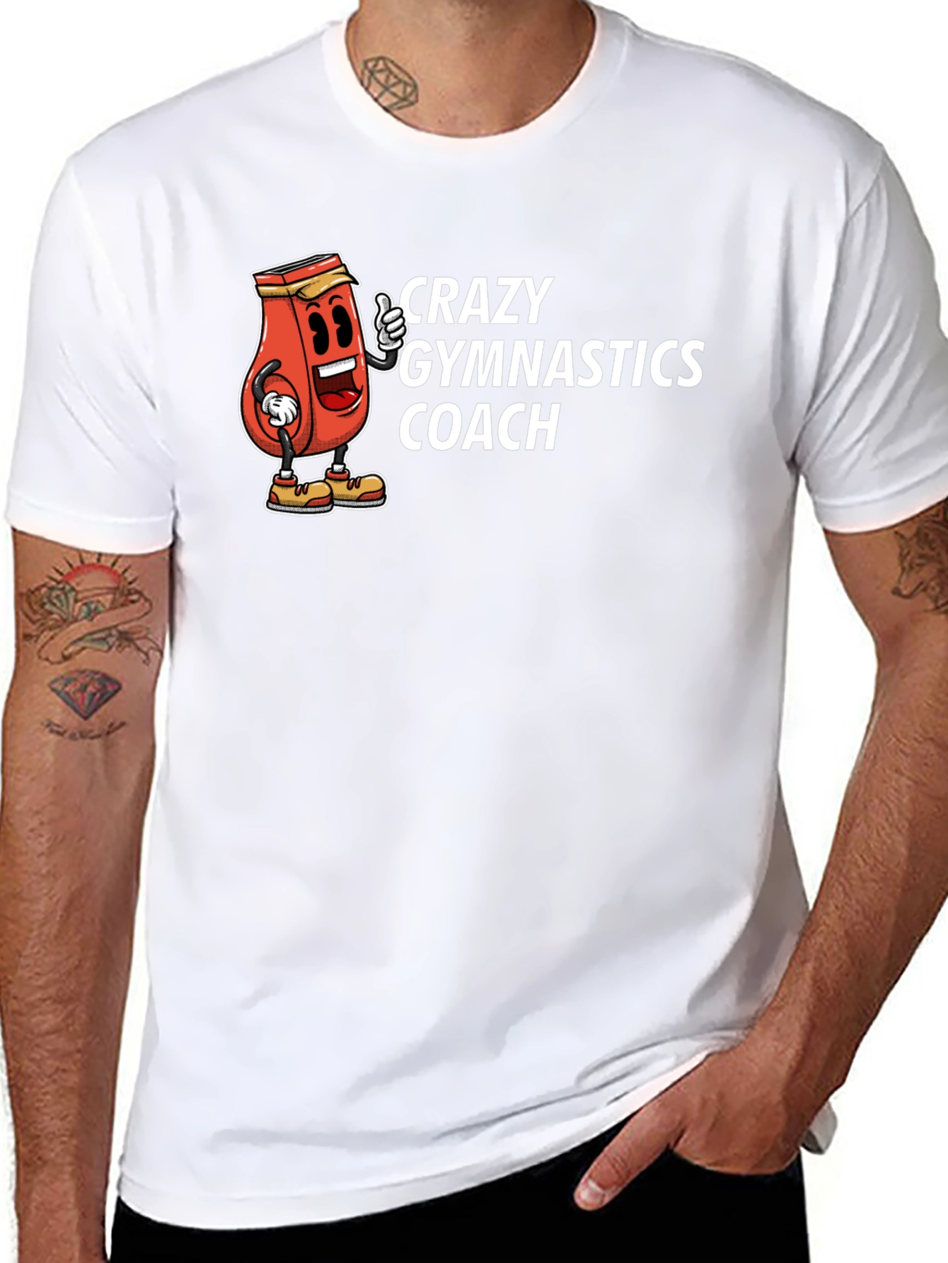 Crazy Gymnastics Coach Graphic Tee