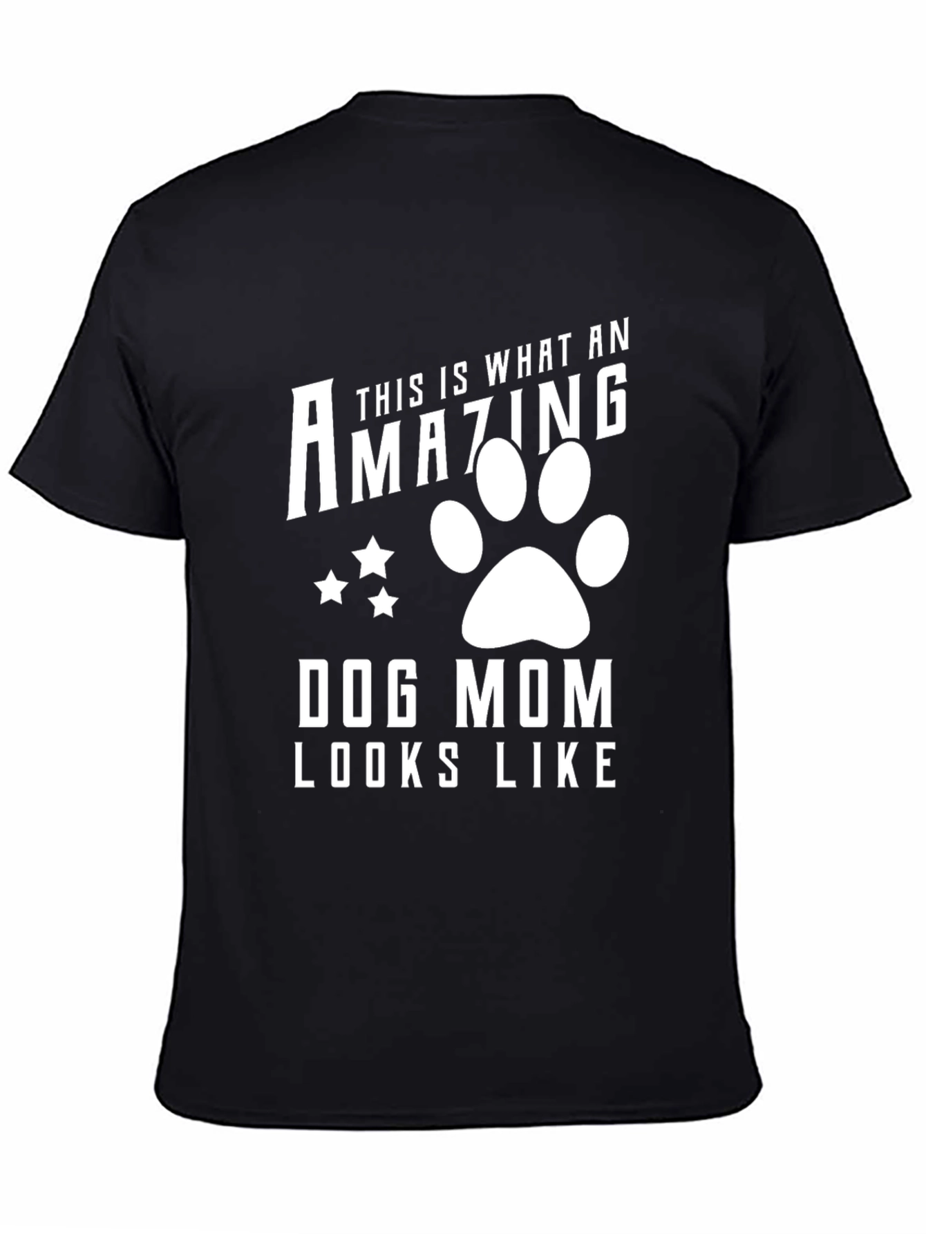Amazing Dog Mom Graphic Tee - Unisex Black T-Shirt