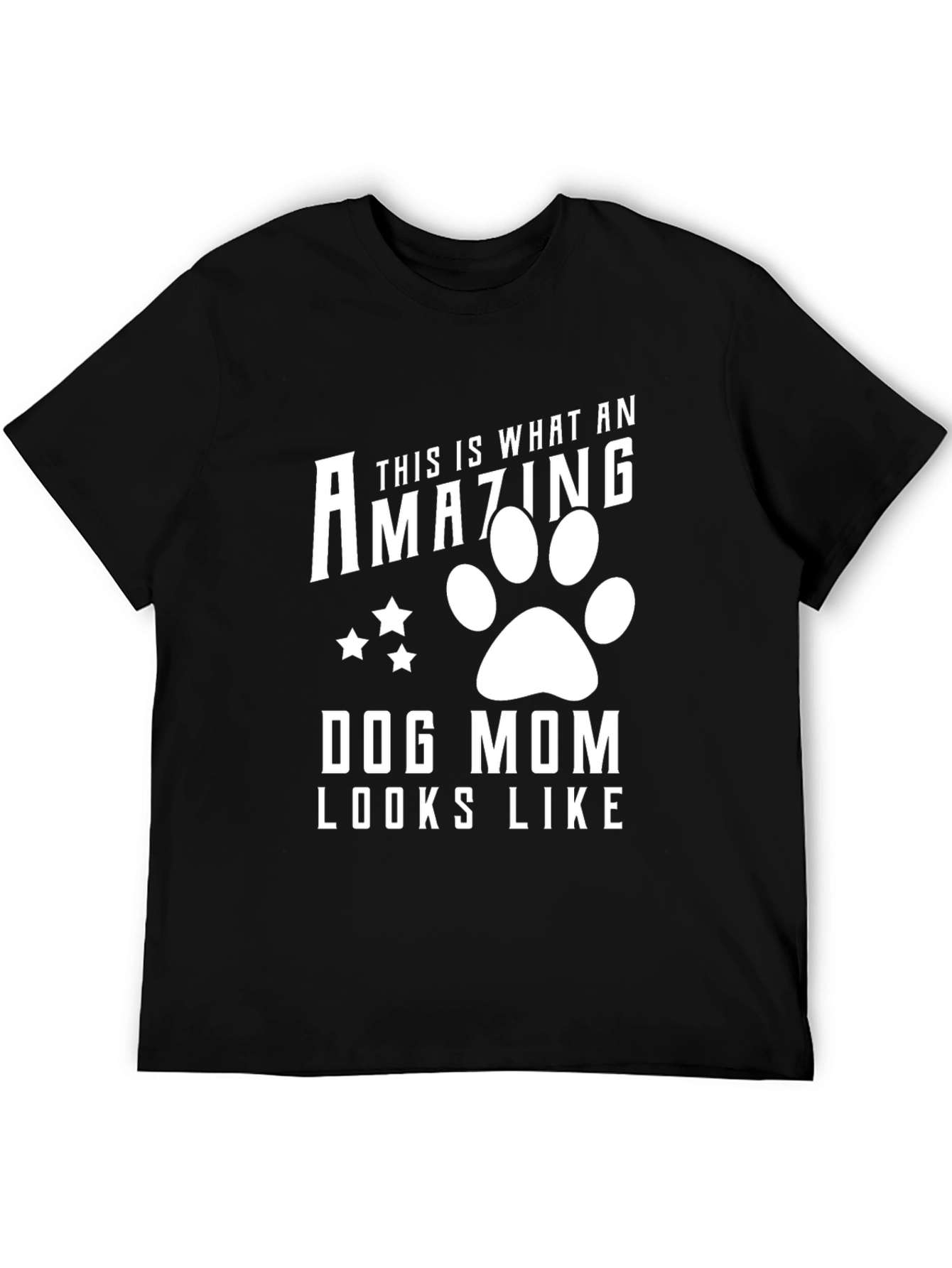 Amazing Dog Mom Graphic Tee - Unisex Black T-Shirt
