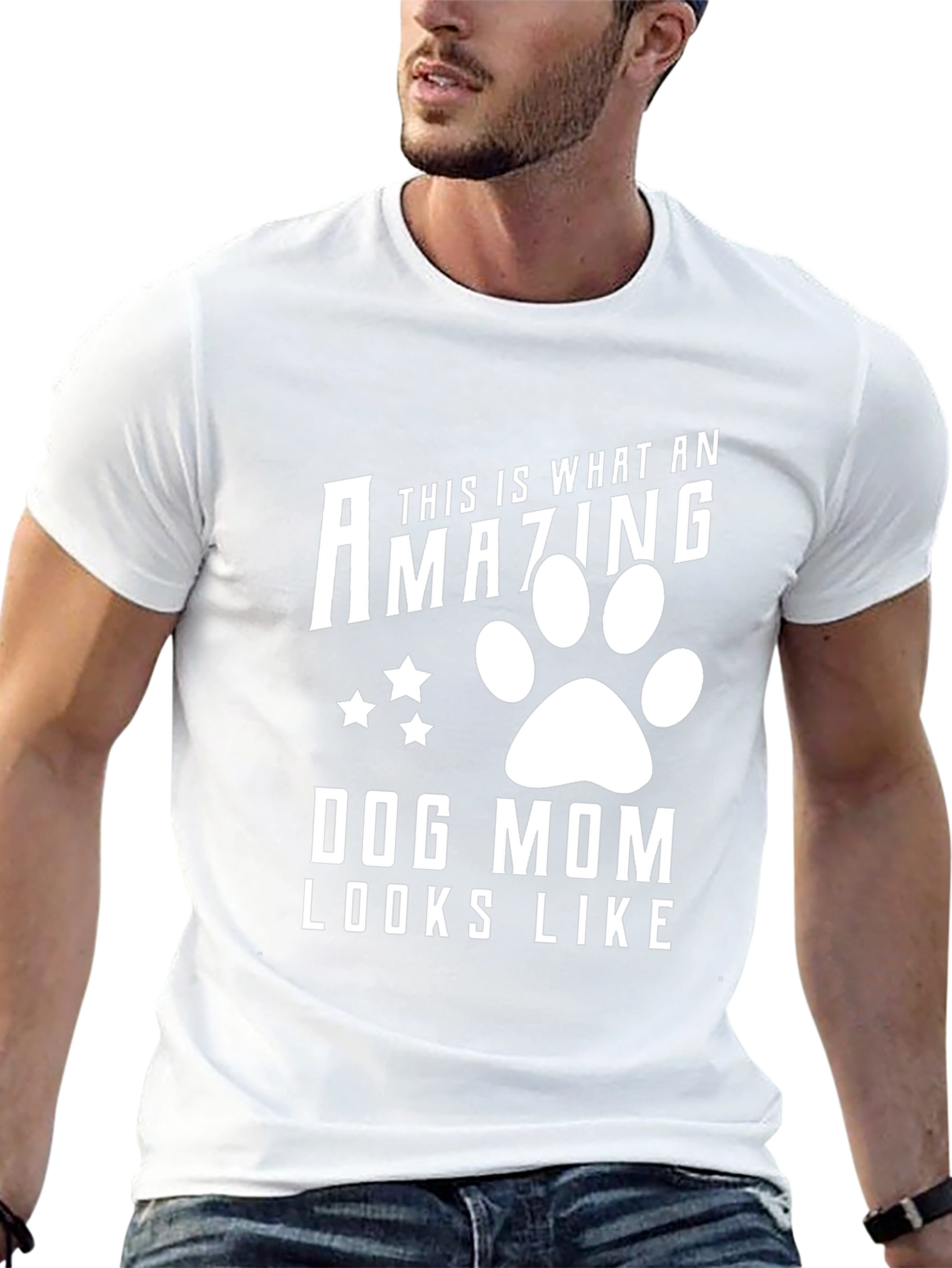 Amazing Dog Mom Graphic Tee - Unisex Black T-Shirt