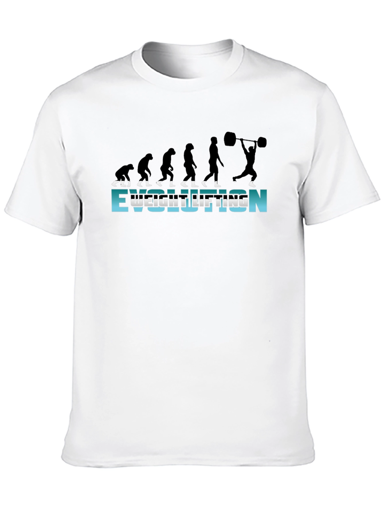 Weightlifting Evolution Graphic T-Shirt - Black