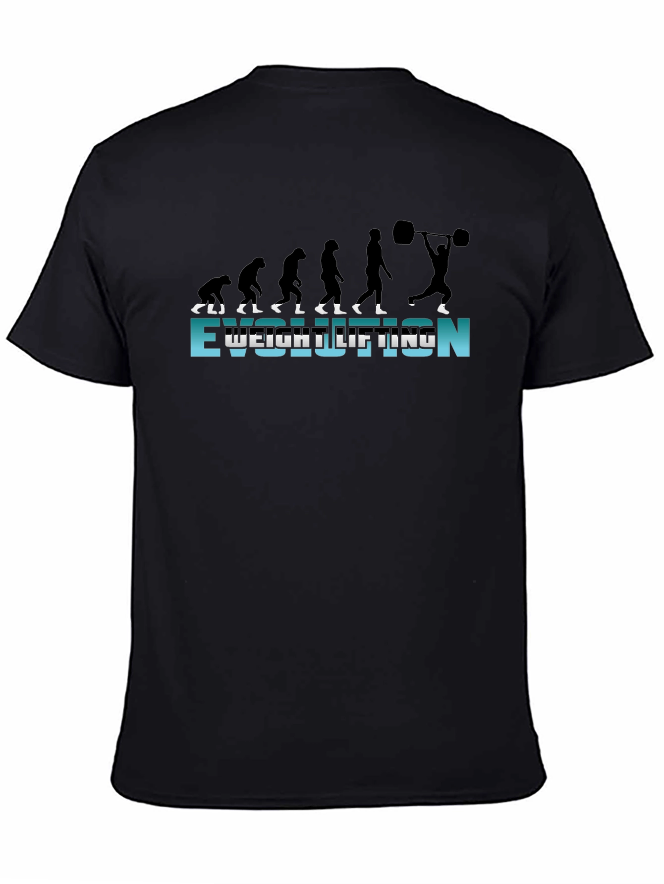 Weightlifting Evolution Graphic T-Shirt - Black