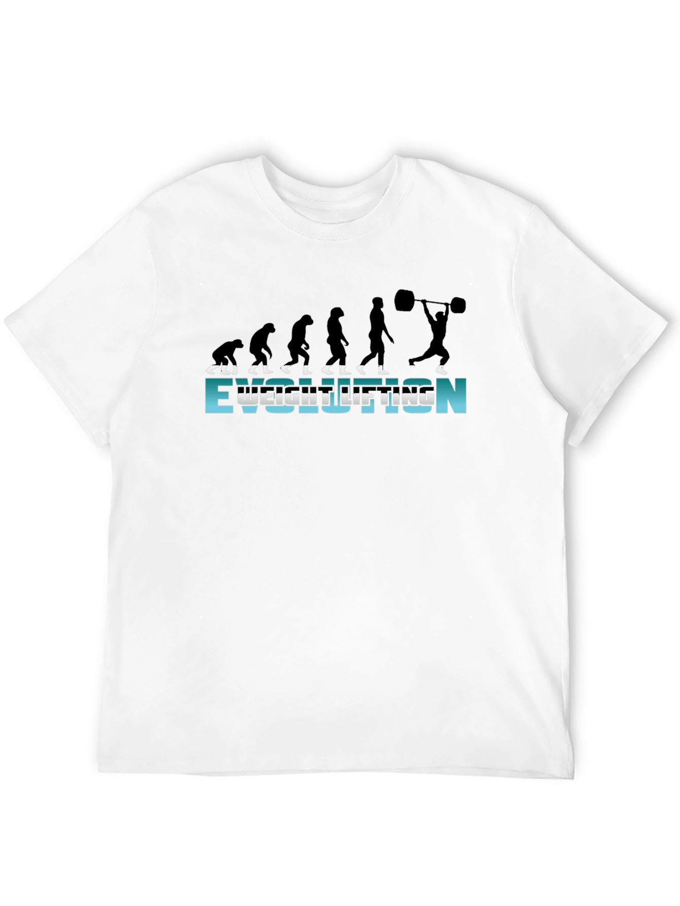 Weightlifting Evolution Graphic T-Shirt - Black