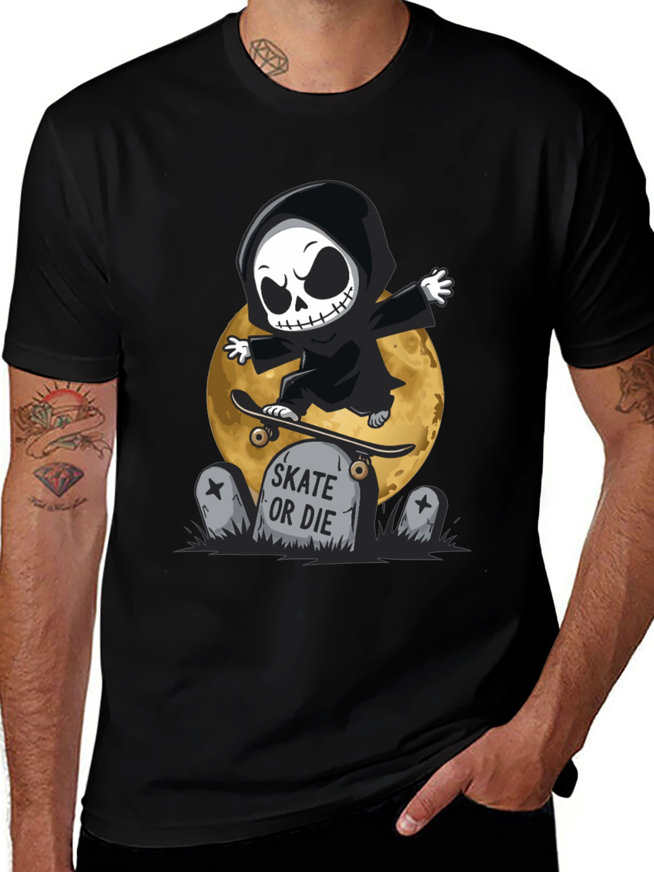 Skate or Die Grim Reaper T-Shirt