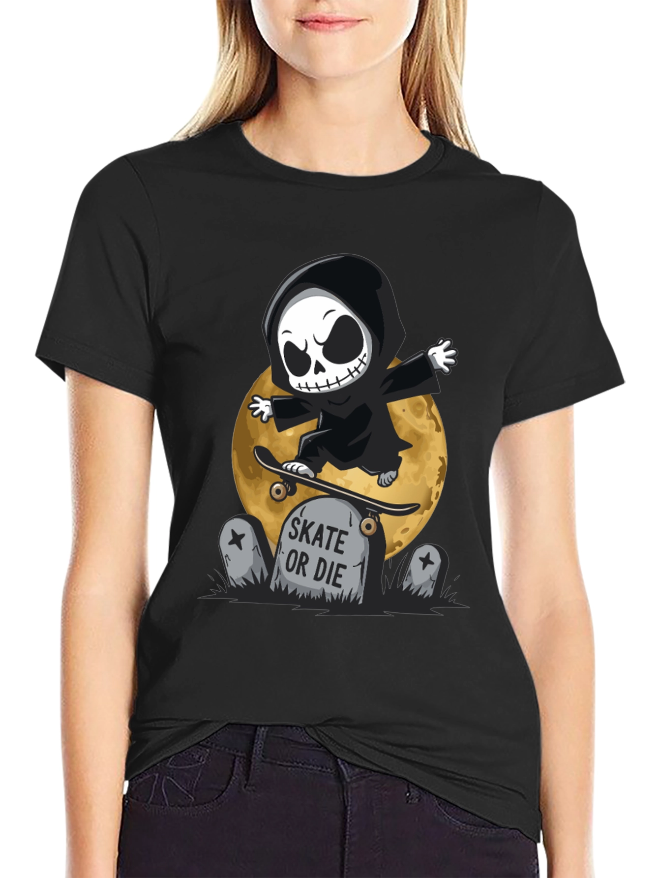 Skate or Die Grim Reaper T-Shirt