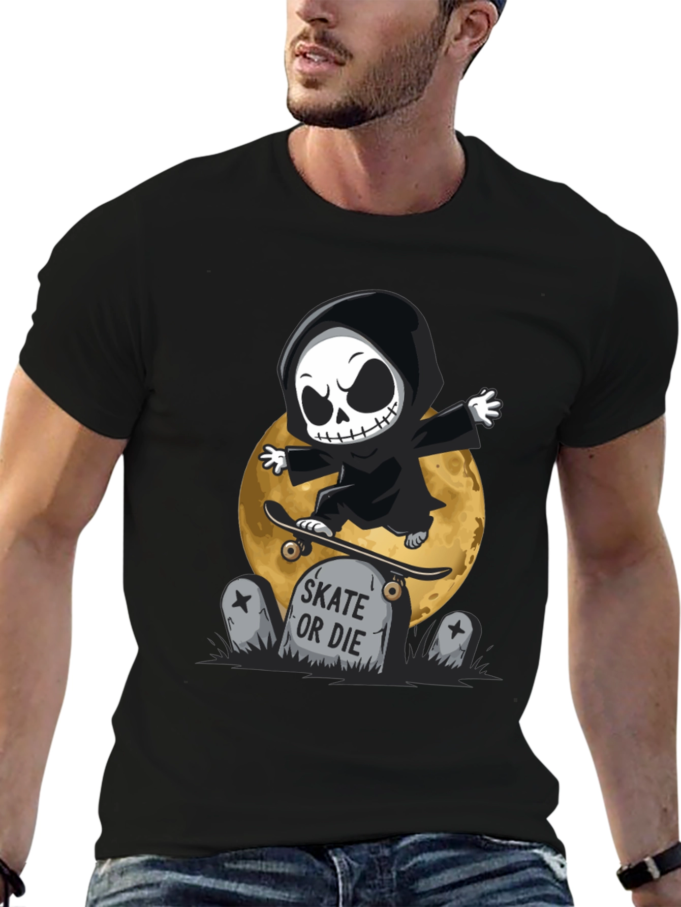 Skate or Die Grim Reaper T-Shirt