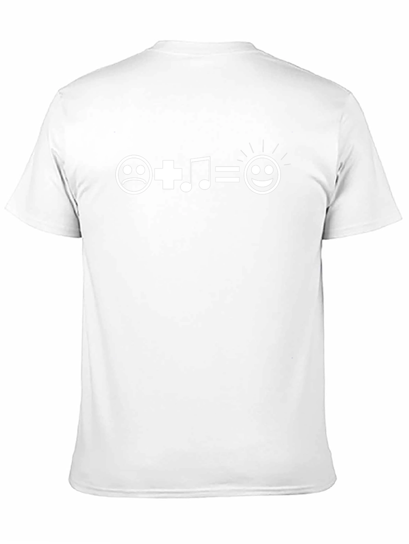 Happy Music Equation Black T-Shirt