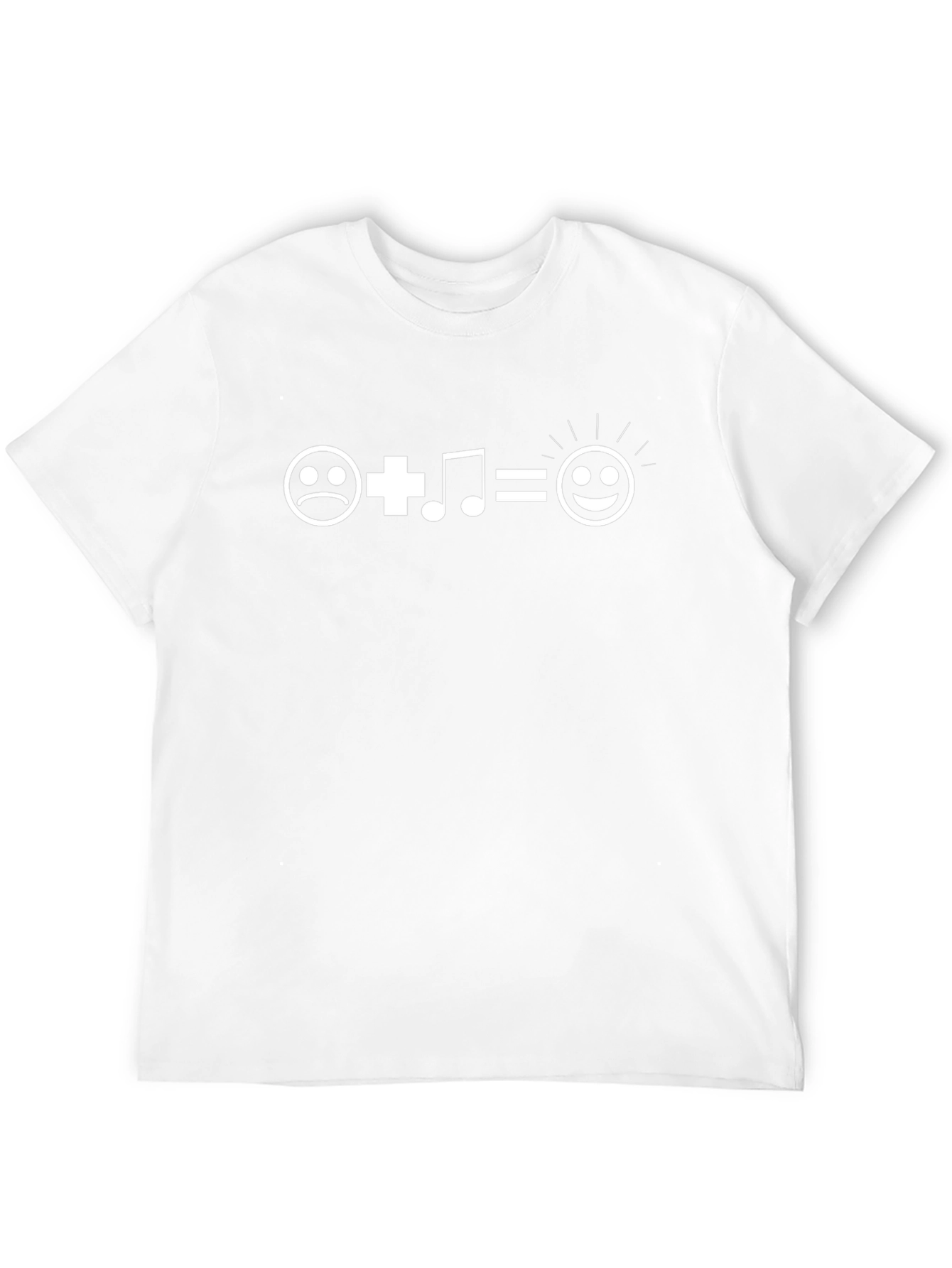 Happy Music Equation Black T-Shirt
