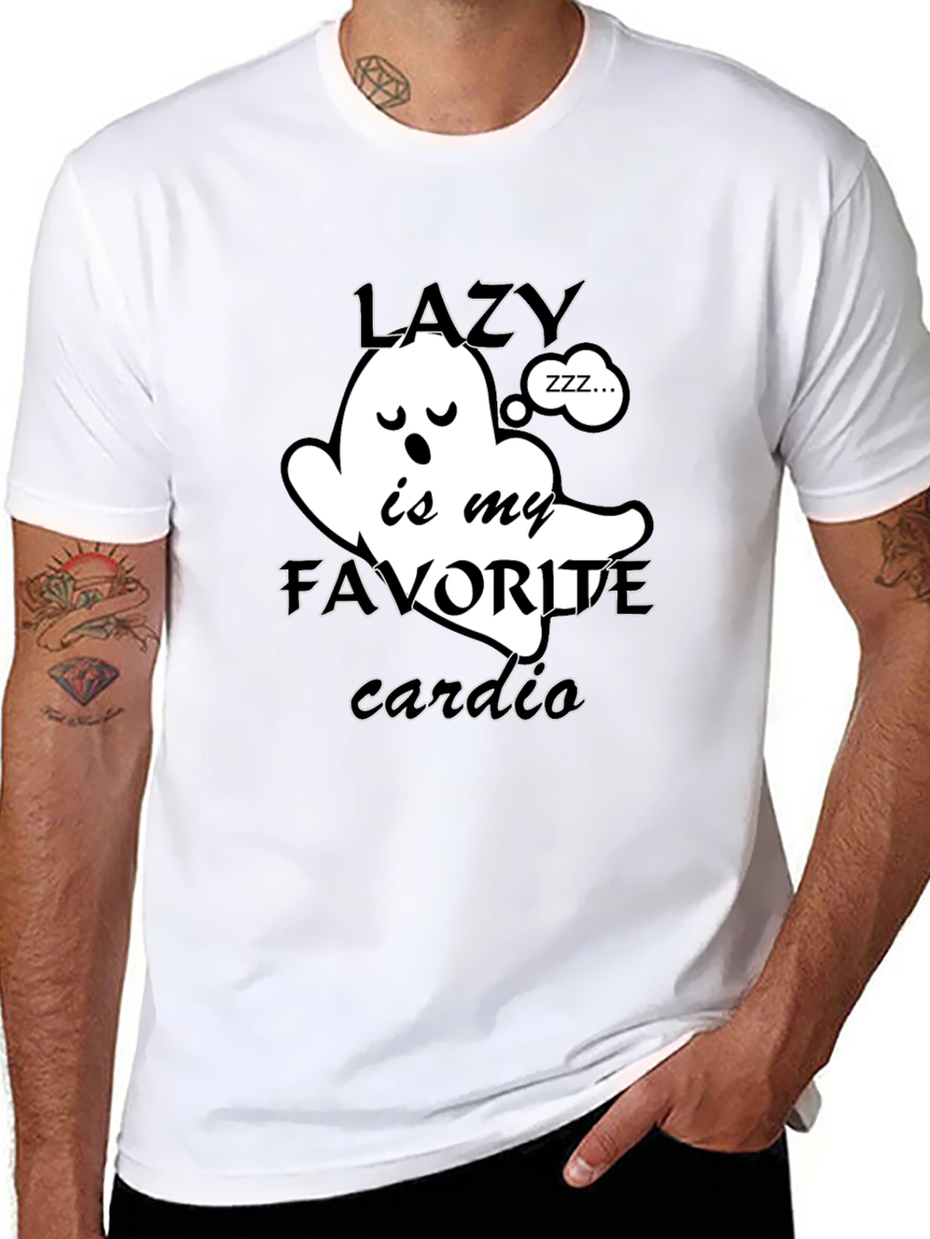 Lazy is My Favorite Cardio Graphic Tee