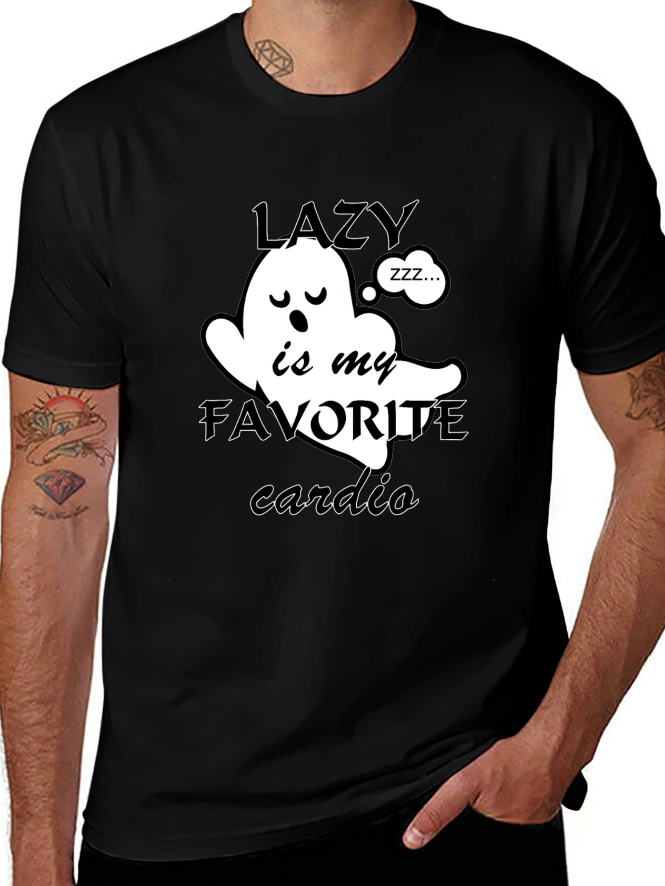 Lazy is My Favorite Cardio Graphic Tee