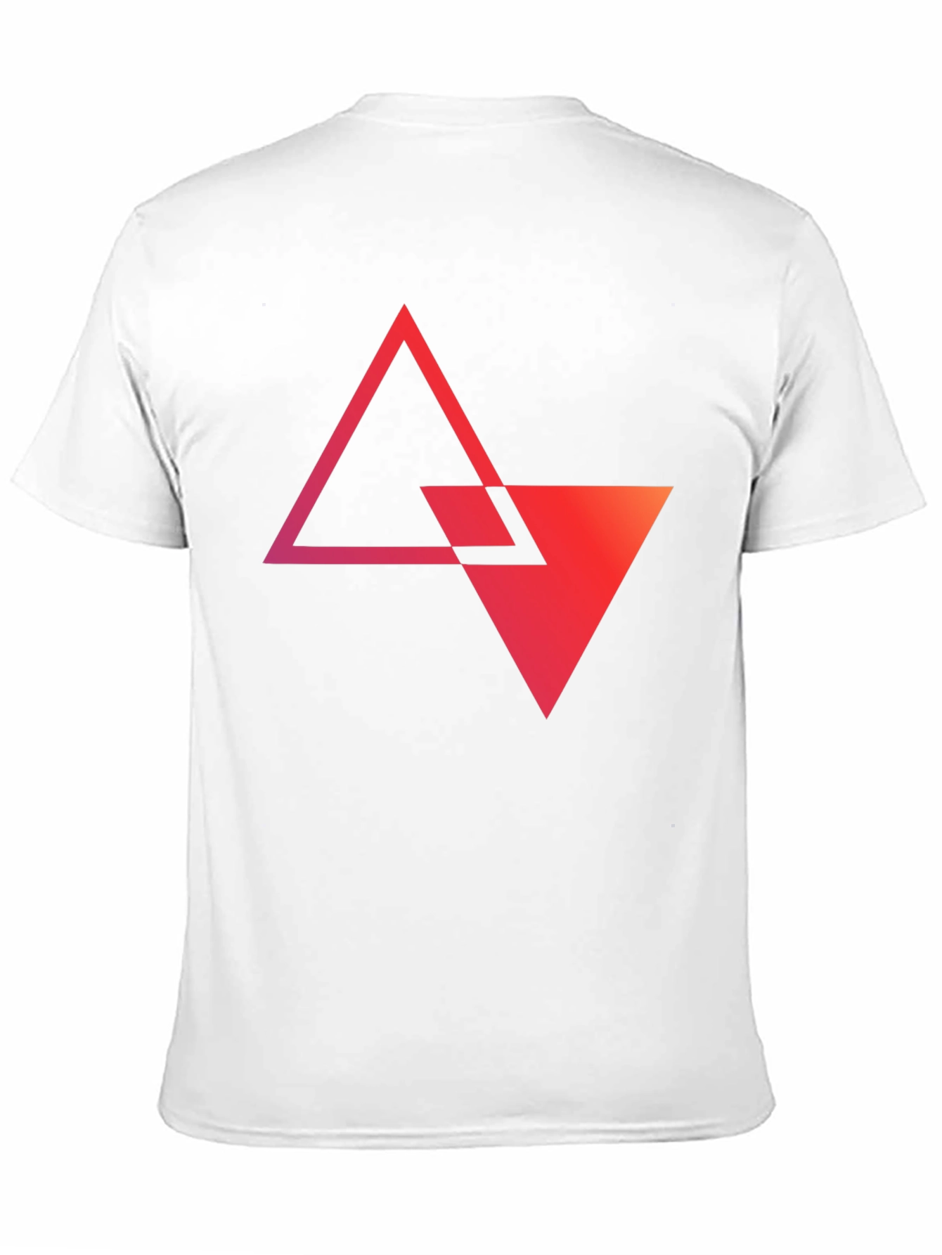 Geometric Triangle Graphic Tee - Modern Style