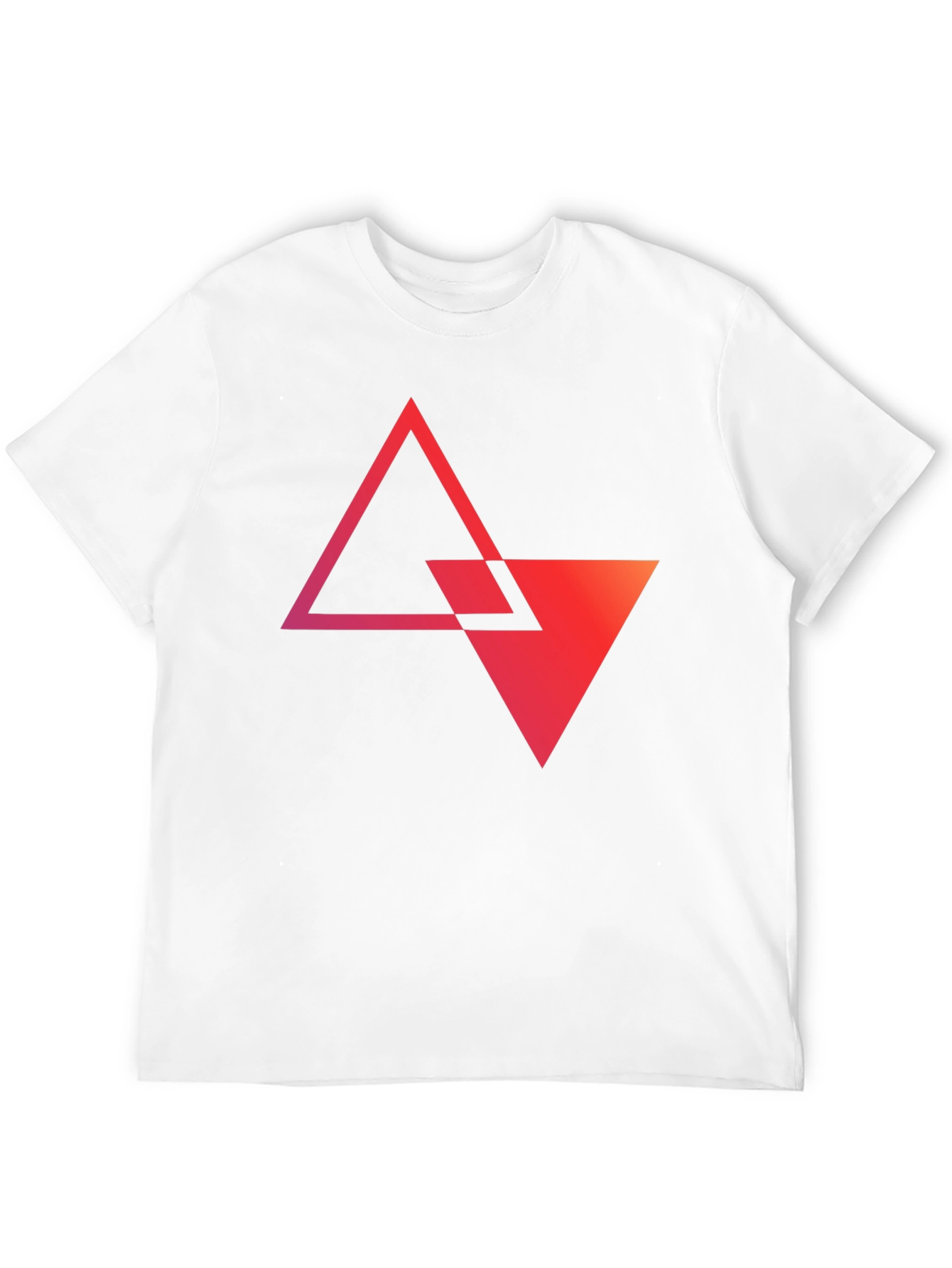 Geometric Triangle Graphic Tee - Modern Style
