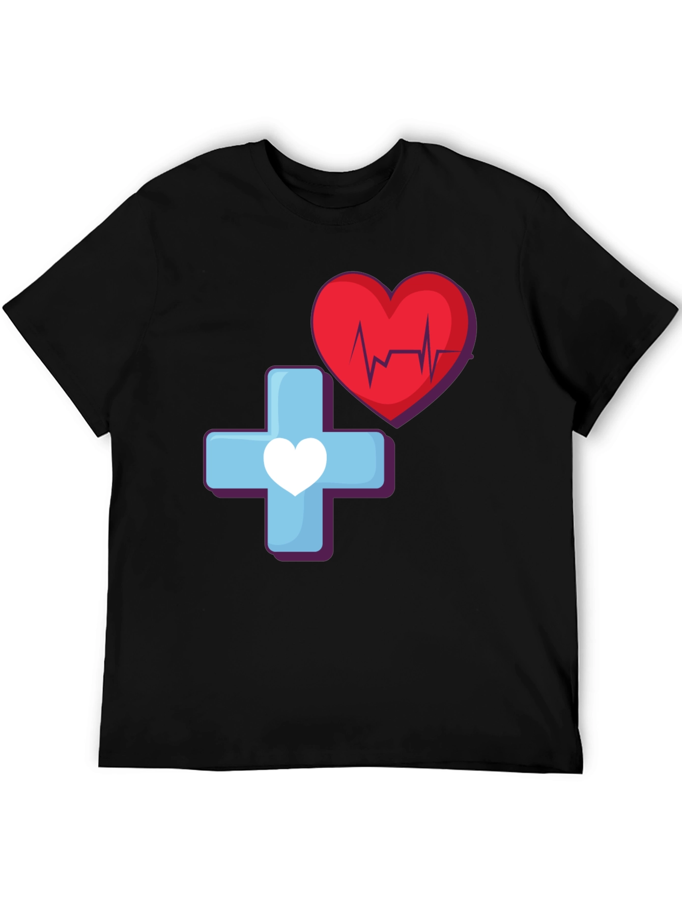 Medical Heartbeat Graphic T-Shirt