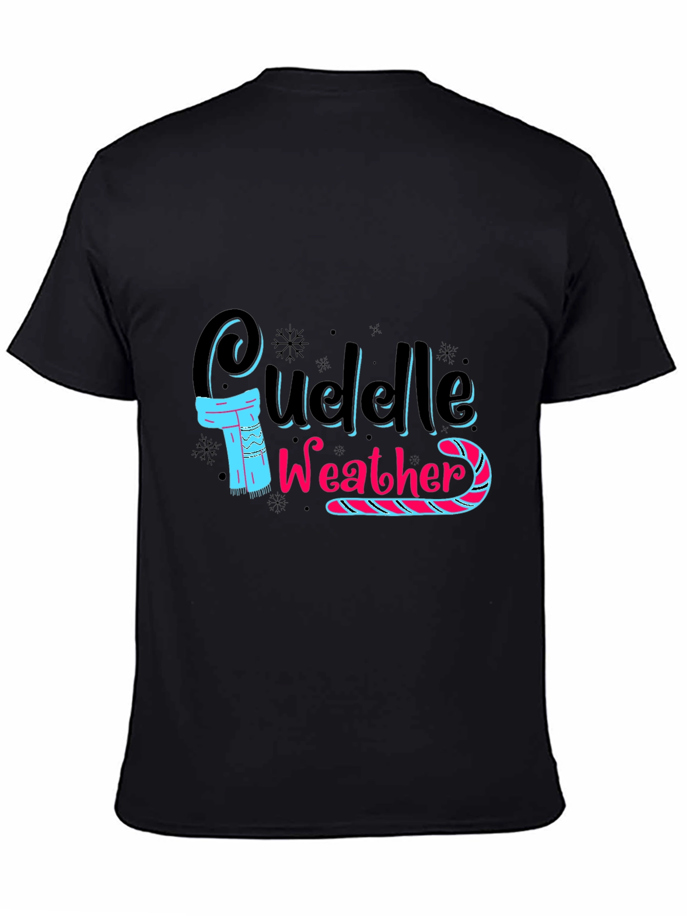 Cuddle Weather Black T-Shirt