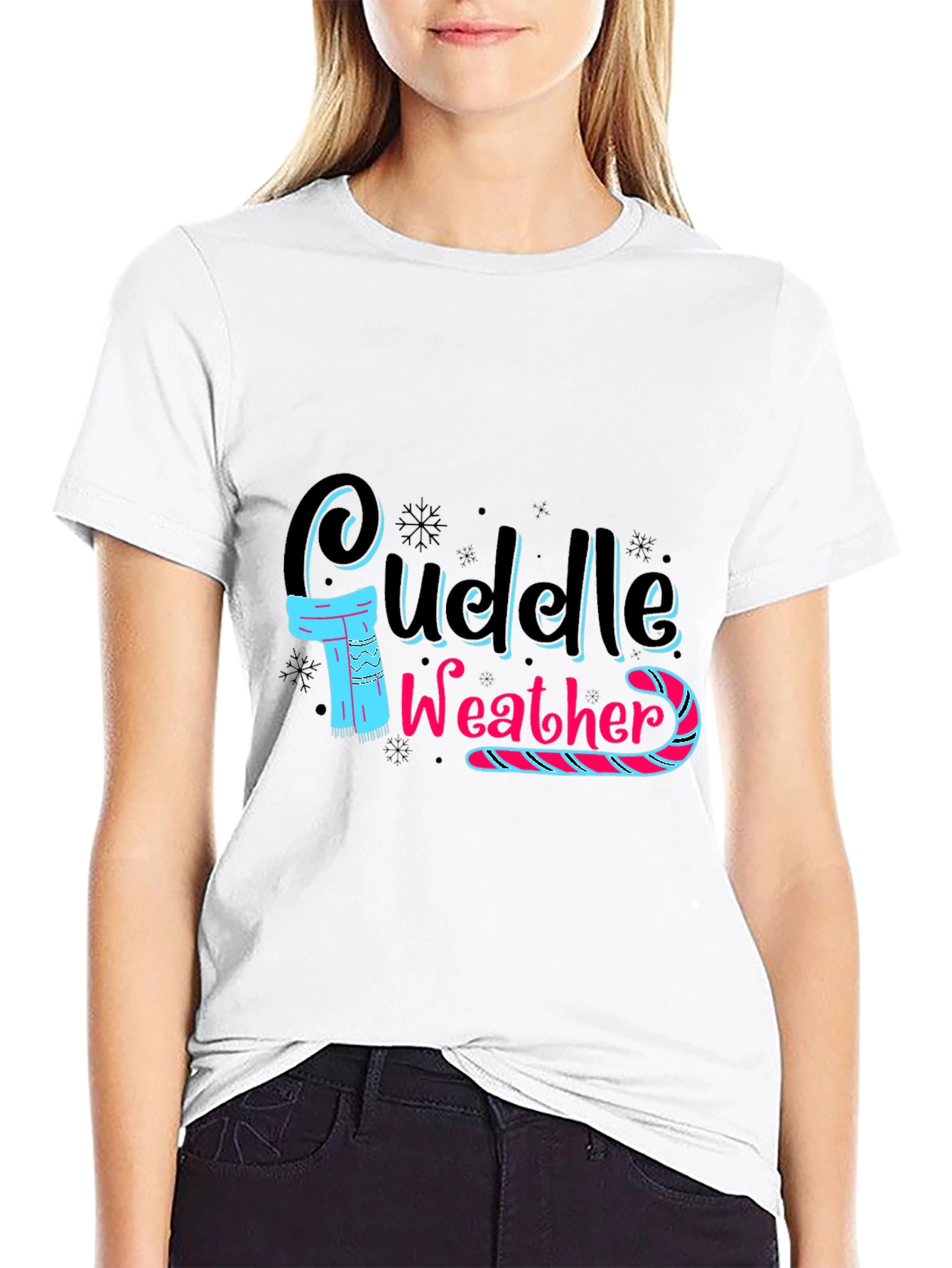 Cuddle Weather Black T-Shirt