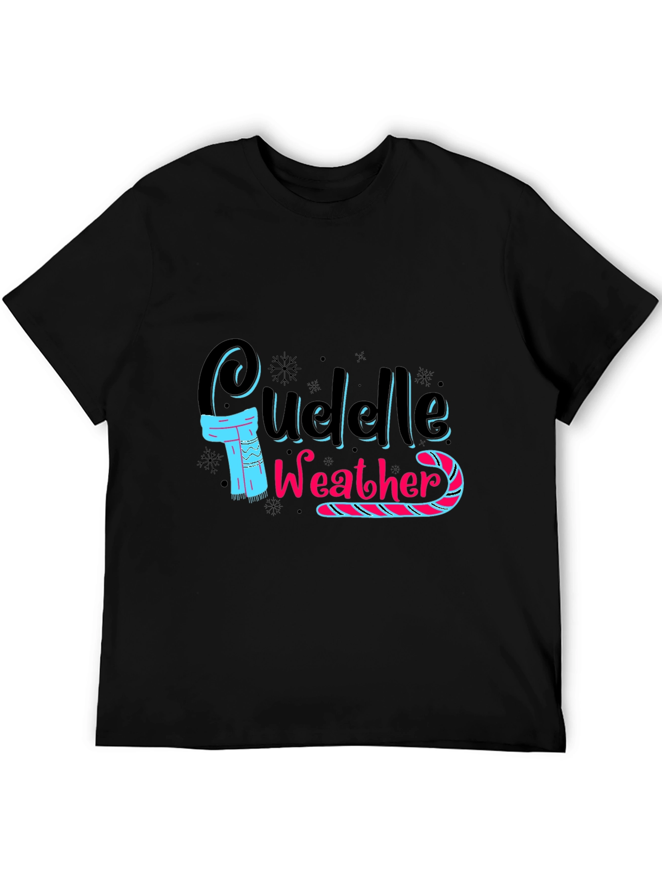 Cuddle Weather Black T-Shirt