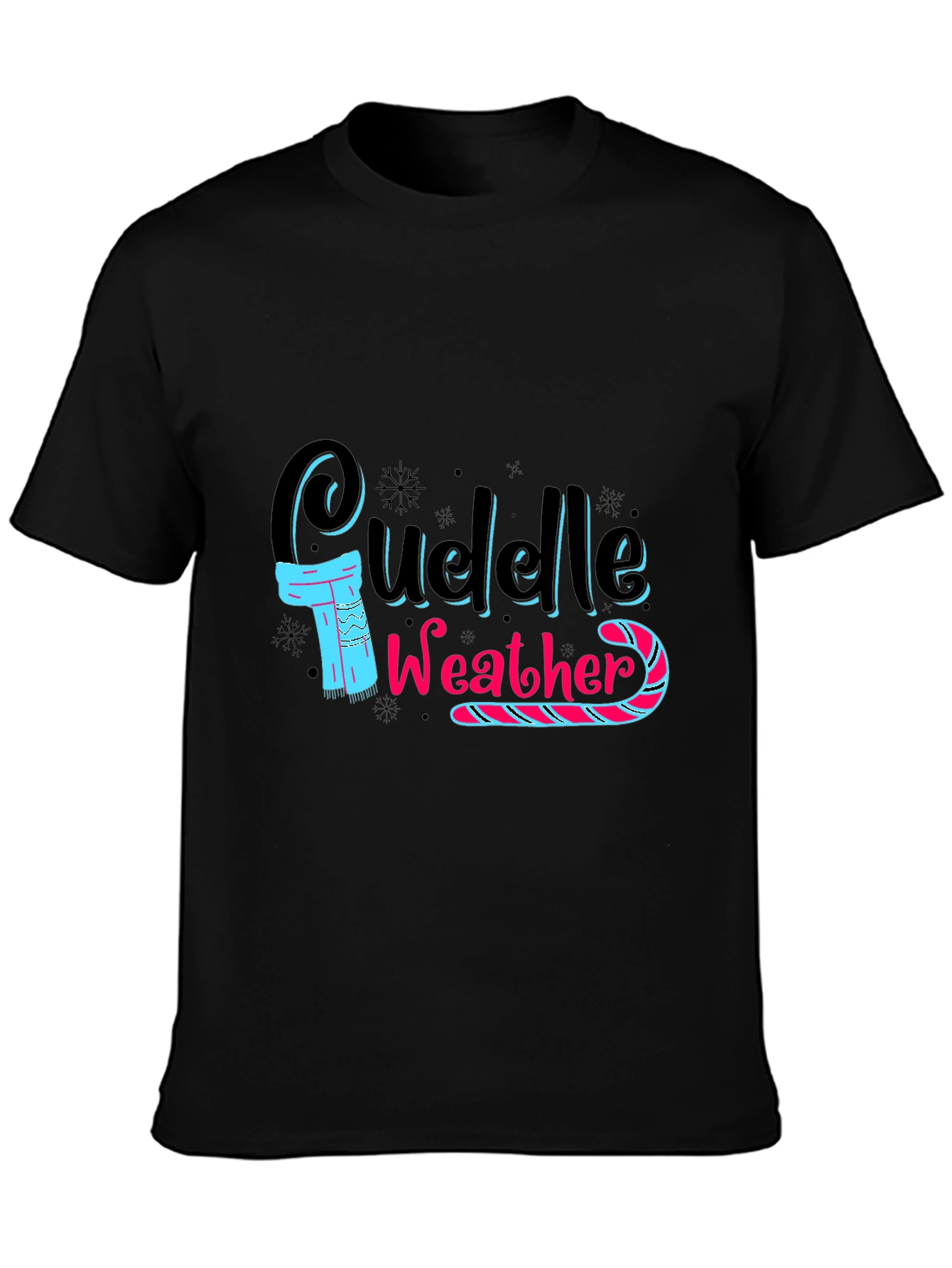 Cuddle Weather Black T-Shirt